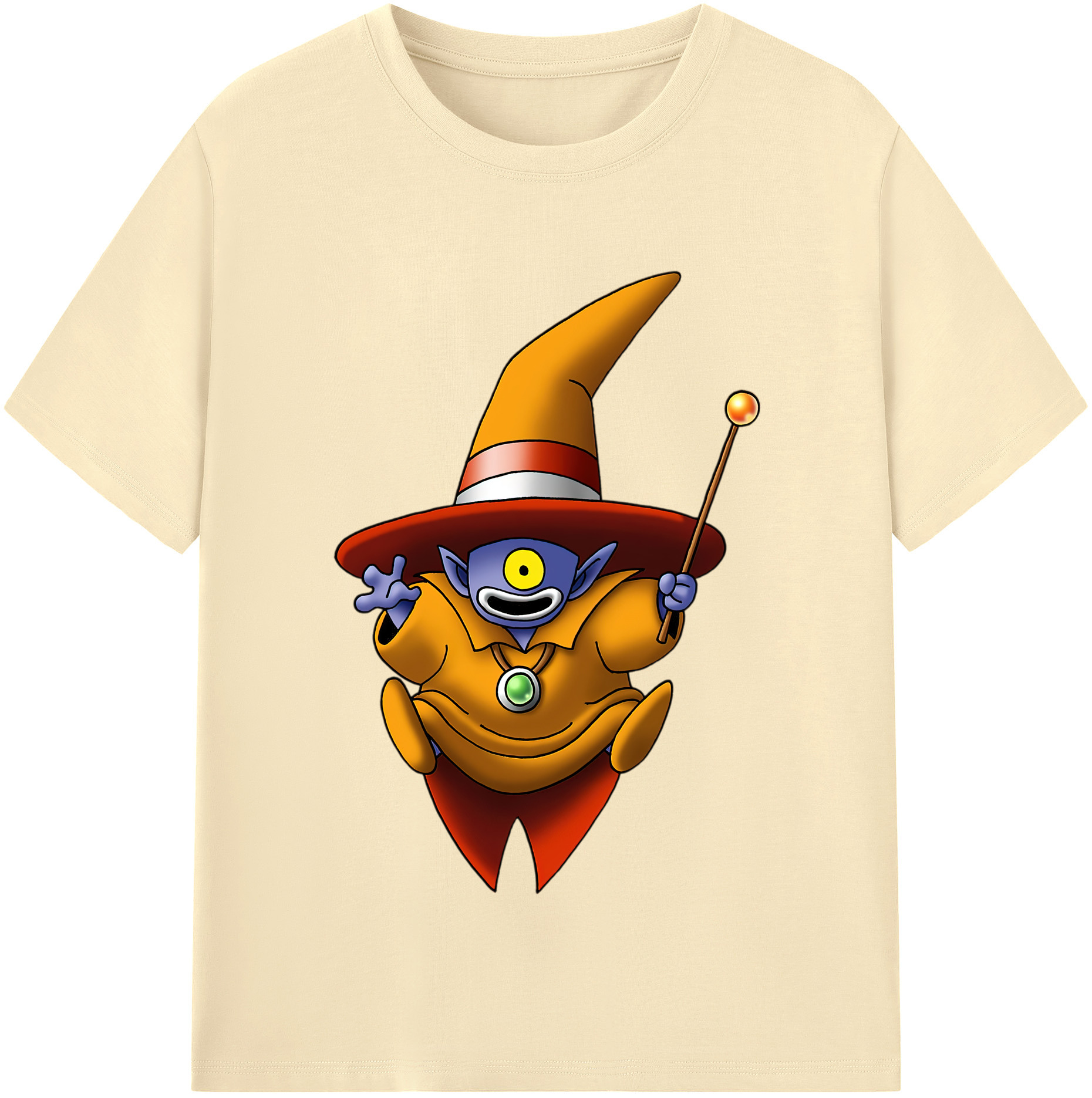 （画像用） ドラゴンクエスト Doragon Kuesuto Dragon Quest 綿100％半袖Tシャツ（フロントプリント）