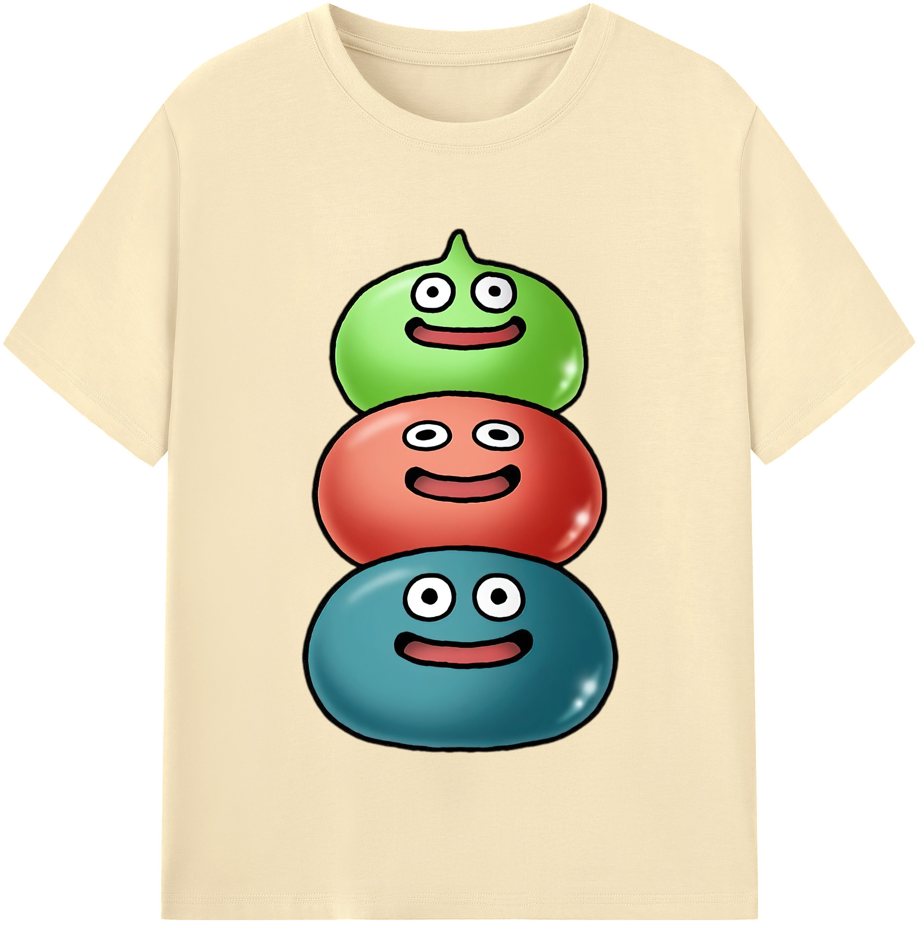 （画像用） ドラゴンクエスト Doragon Kuesuto Dragon Quest 綿100％半袖Tシャツ（フロントプリント）