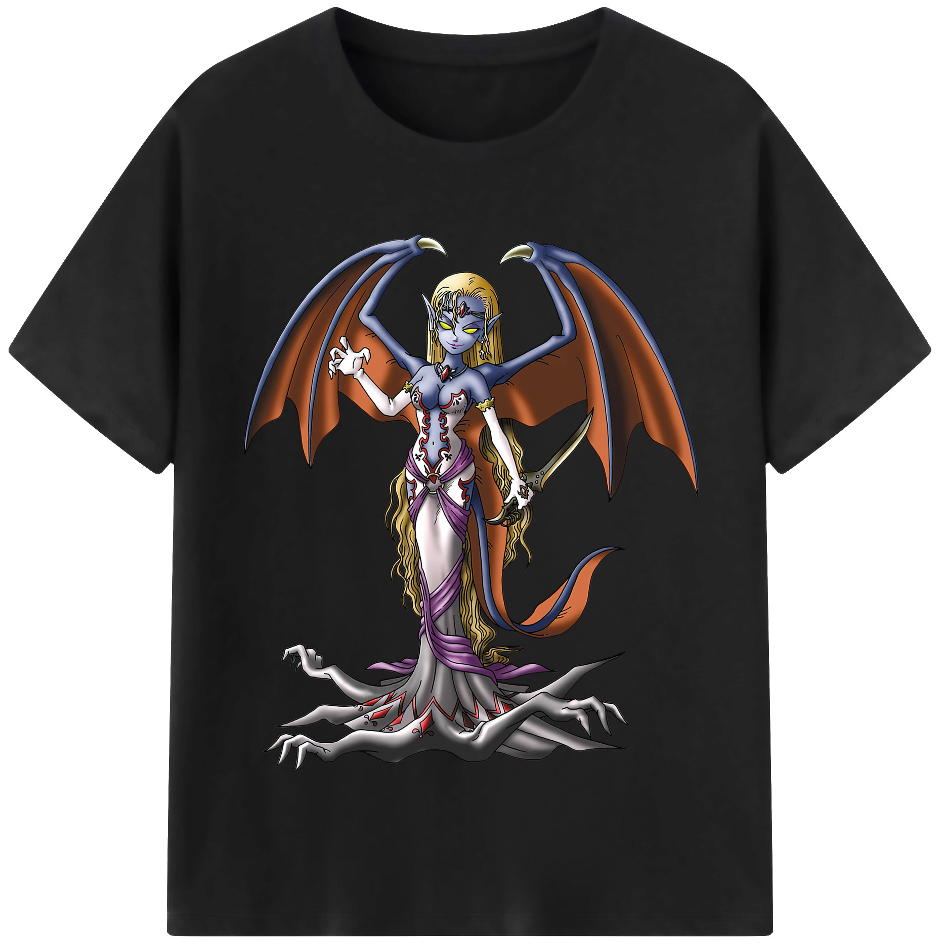 （画像用） ドラゴンクエスト Doragon Kuesuto Dragon Quest 綿100％半袖Tシャツ（フロントプリント）