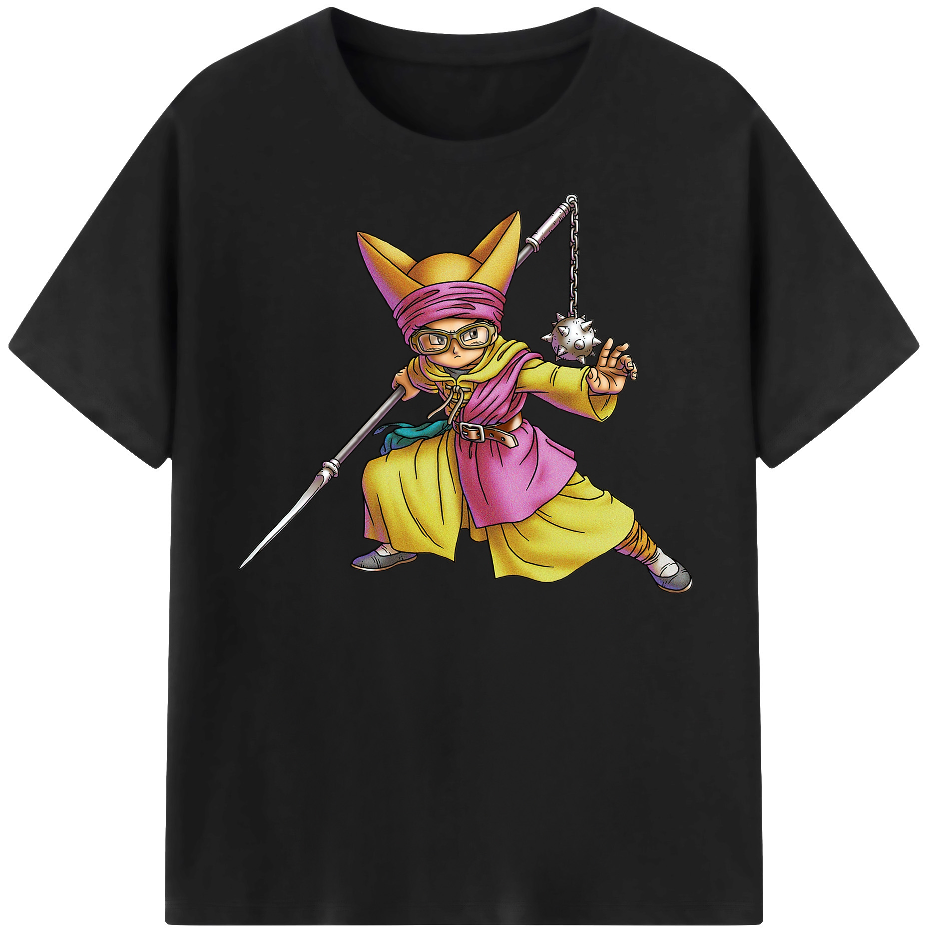 （画像用） ドラゴンクエスト Doragon Kuesuto Dragon Quest 綿100％半袖Tシャツ（フロントプリント）