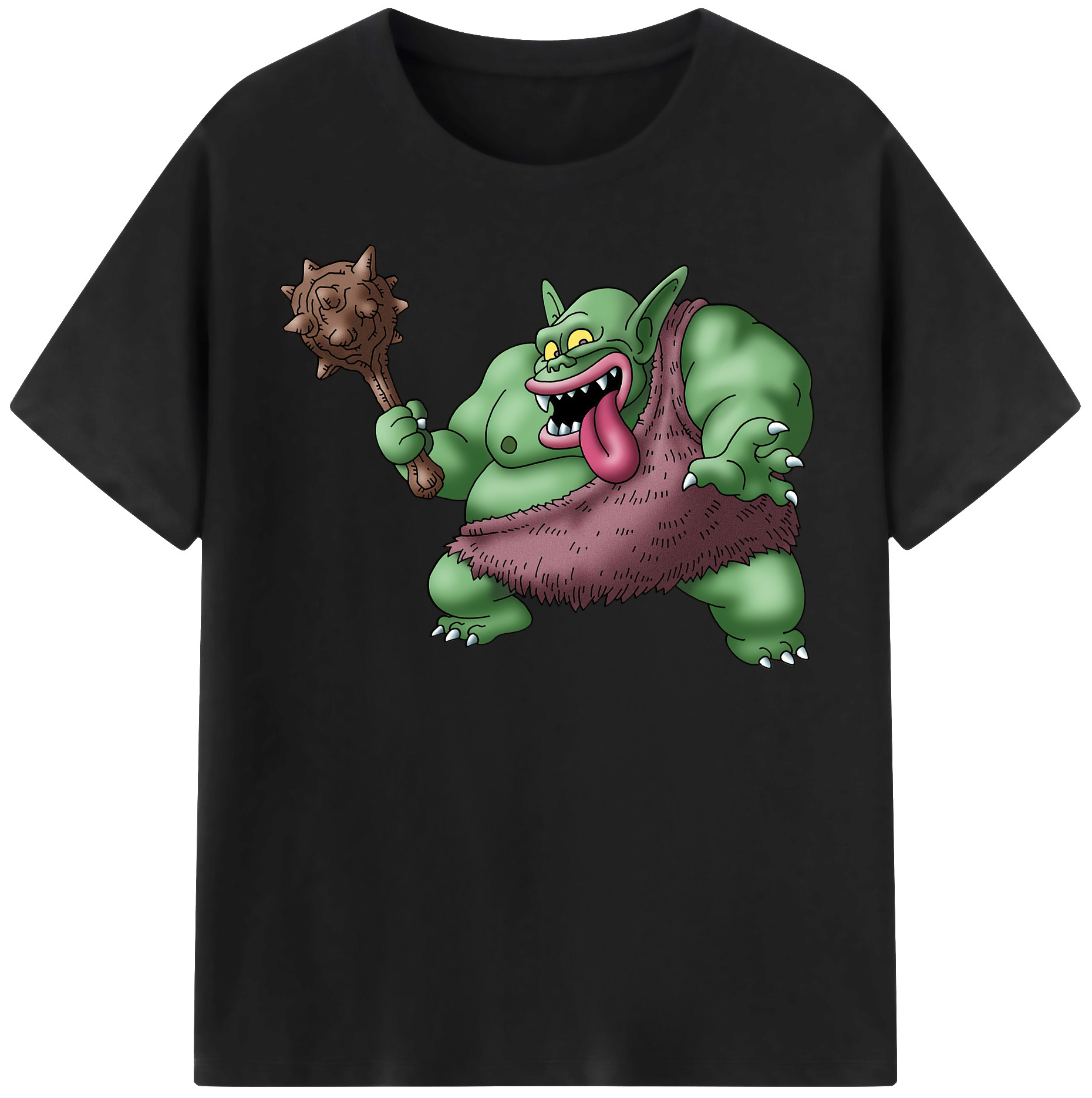 （画像用） ドラゴンクエスト Doragon Kuesuto Dragon Quest 綿100％半袖Tシャツ（フロントプリント）