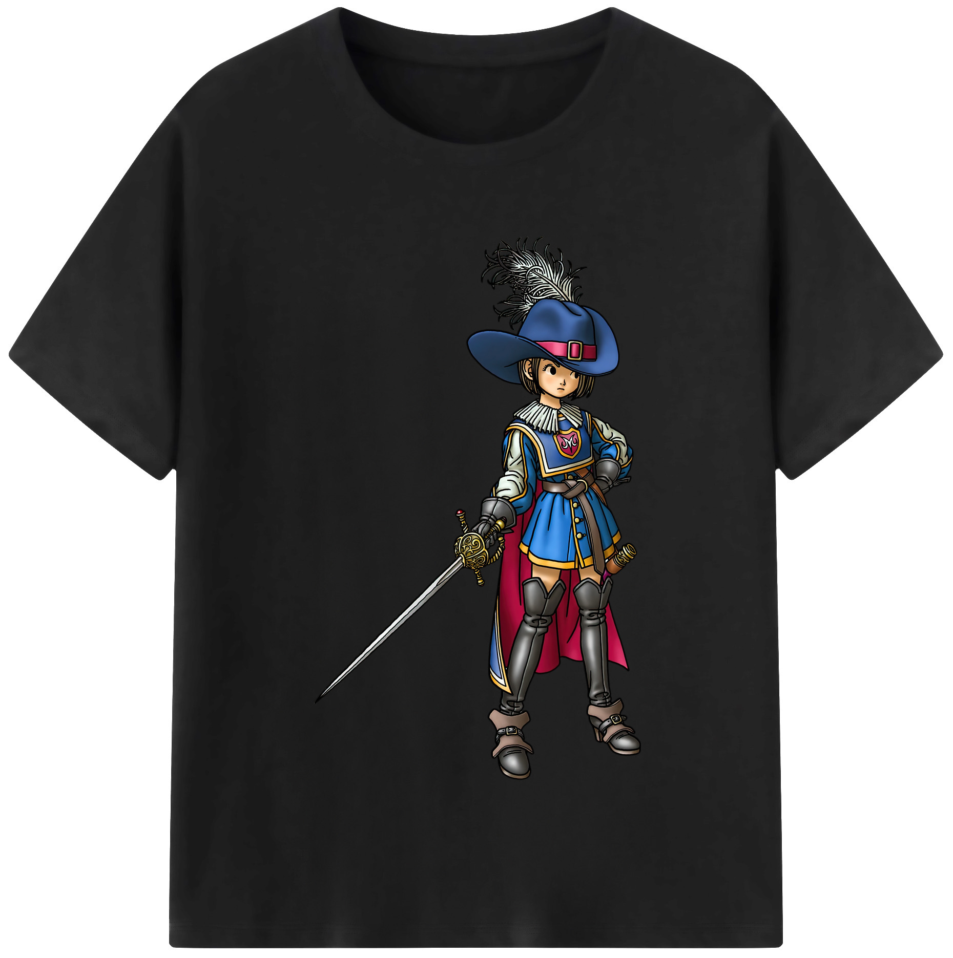 （画像用） ドラゴンクエスト Doragon Kuesuto Dragon Quest 綿100％半袖Tシャツ（フロントプリント）
