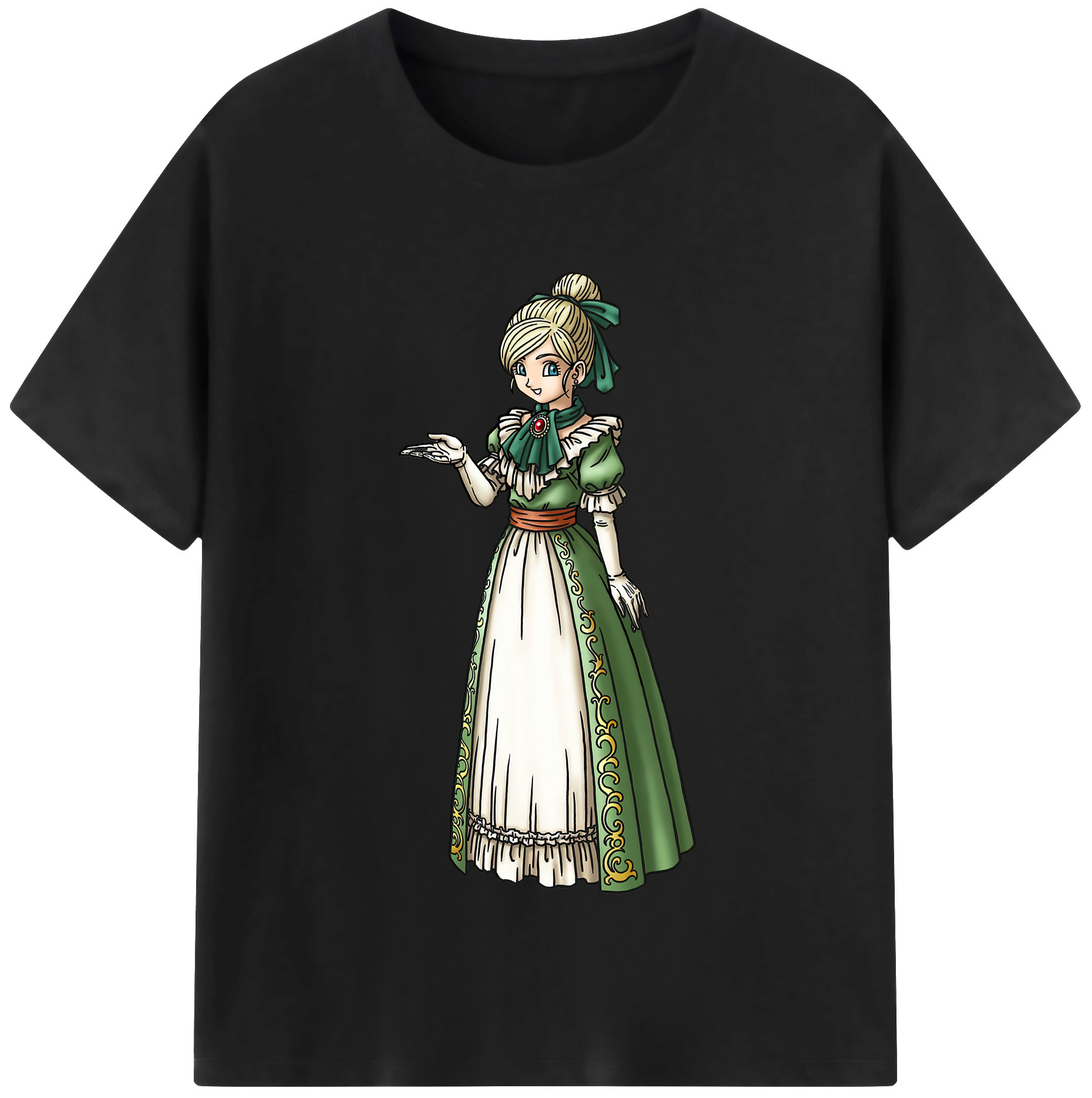 （画像用） ドラゴンクエスト Doragon Kuesuto Dragon Quest 綿100％半袖Tシャツ（フロントプリント）