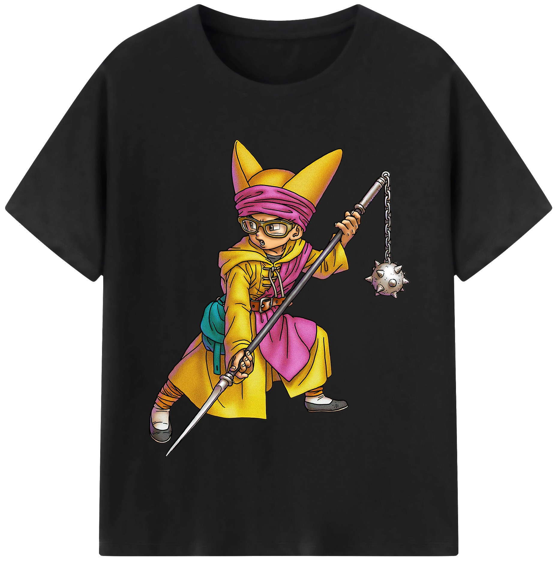 （画像用） ドラゴンクエスト Doragon Kuesuto Dragon Quest 綿100％半袖Tシャツ（フロントプリント）