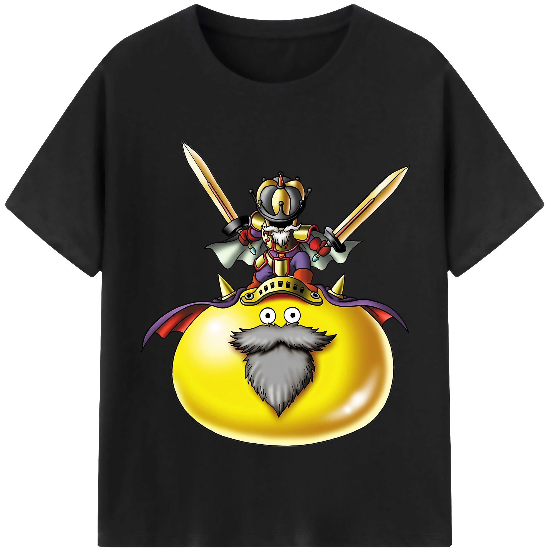 （画像用） ドラゴンクエスト Doragon Kuesuto Dragon Quest 綿100％半袖Tシャツ（フロントプリント）