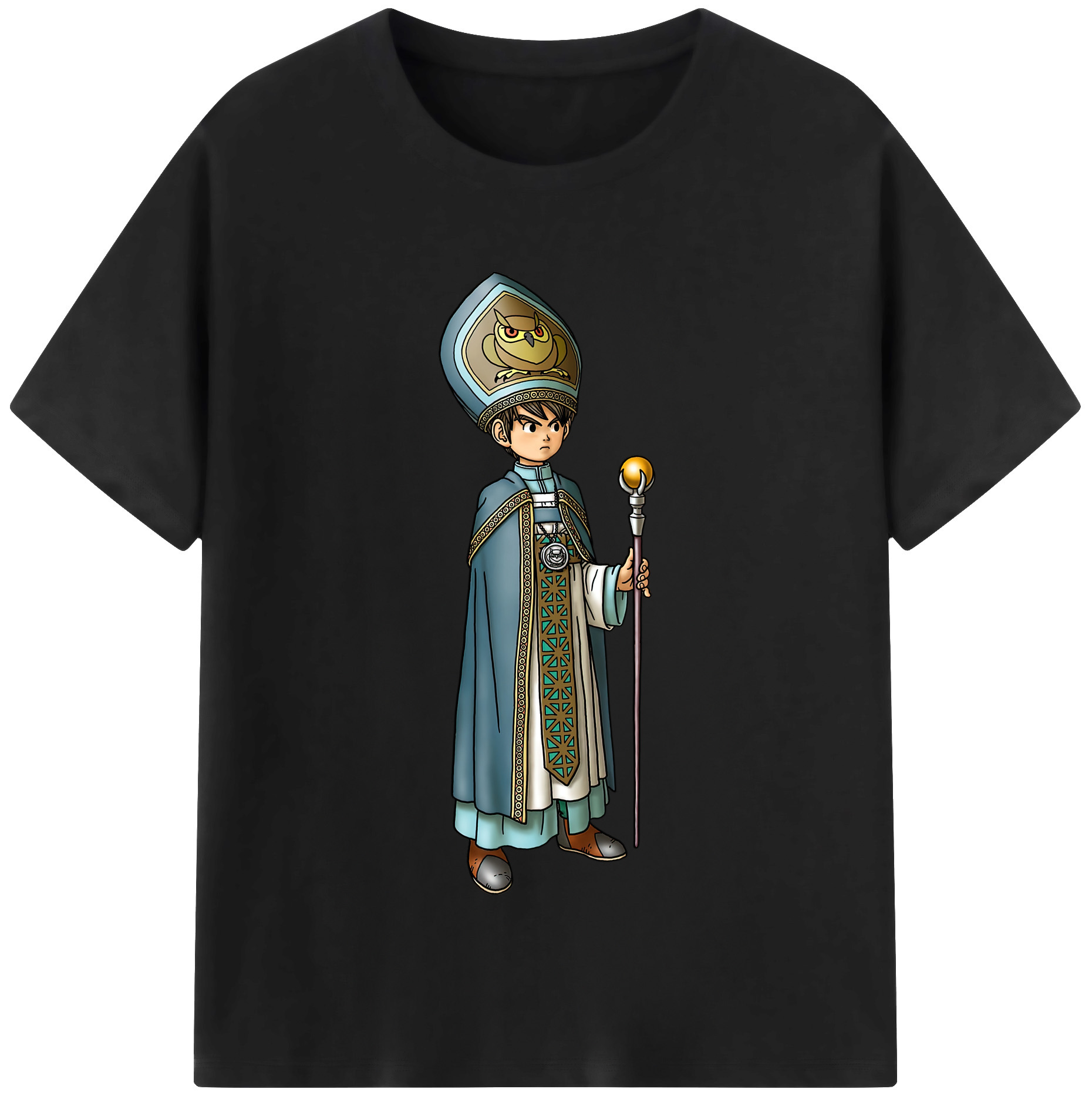 （画像用） ドラゴンクエスト Doragon Kuesuto Dragon Quest 綿100％半袖Tシャツ（フロントプリント）