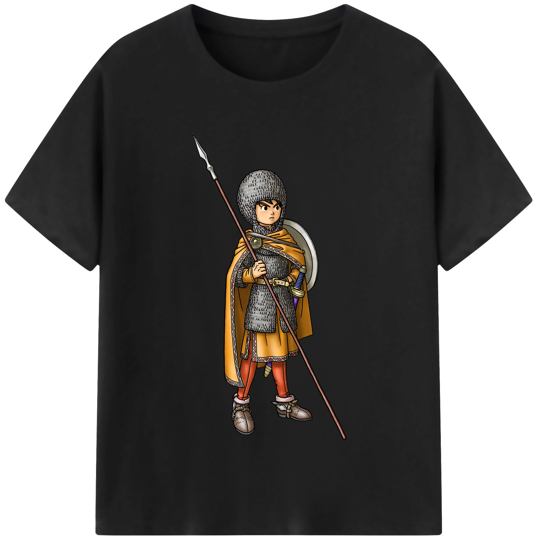 （画像用） ドラゴンクエスト Doragon Kuesuto Dragon Quest 綿100％半袖Tシャツ（フロントプリント）