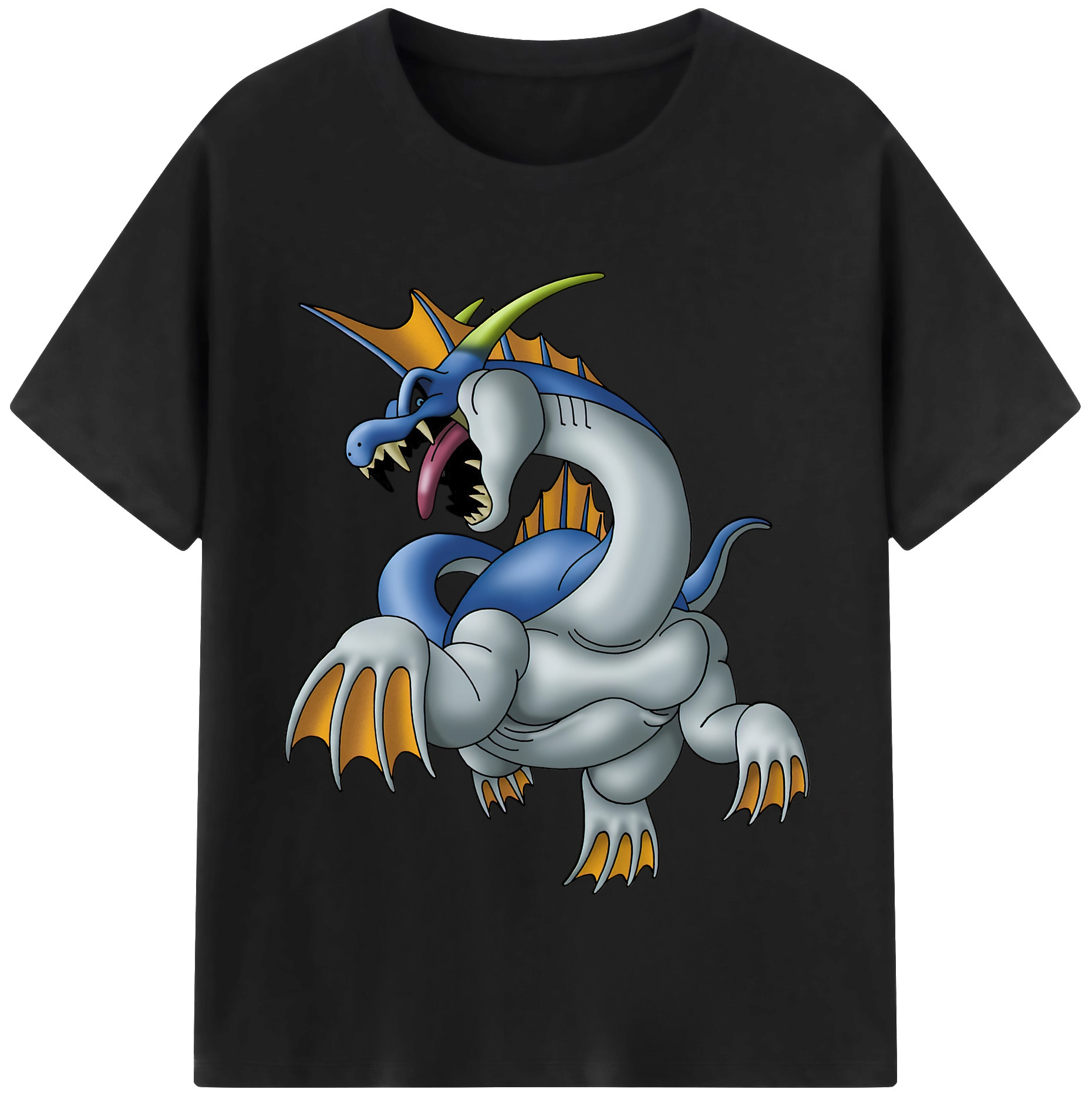 （画像用） ドラゴンクエスト Doragon Kuesuto Dragon Quest 綿100％半袖Tシャツ（フロントプリント）
