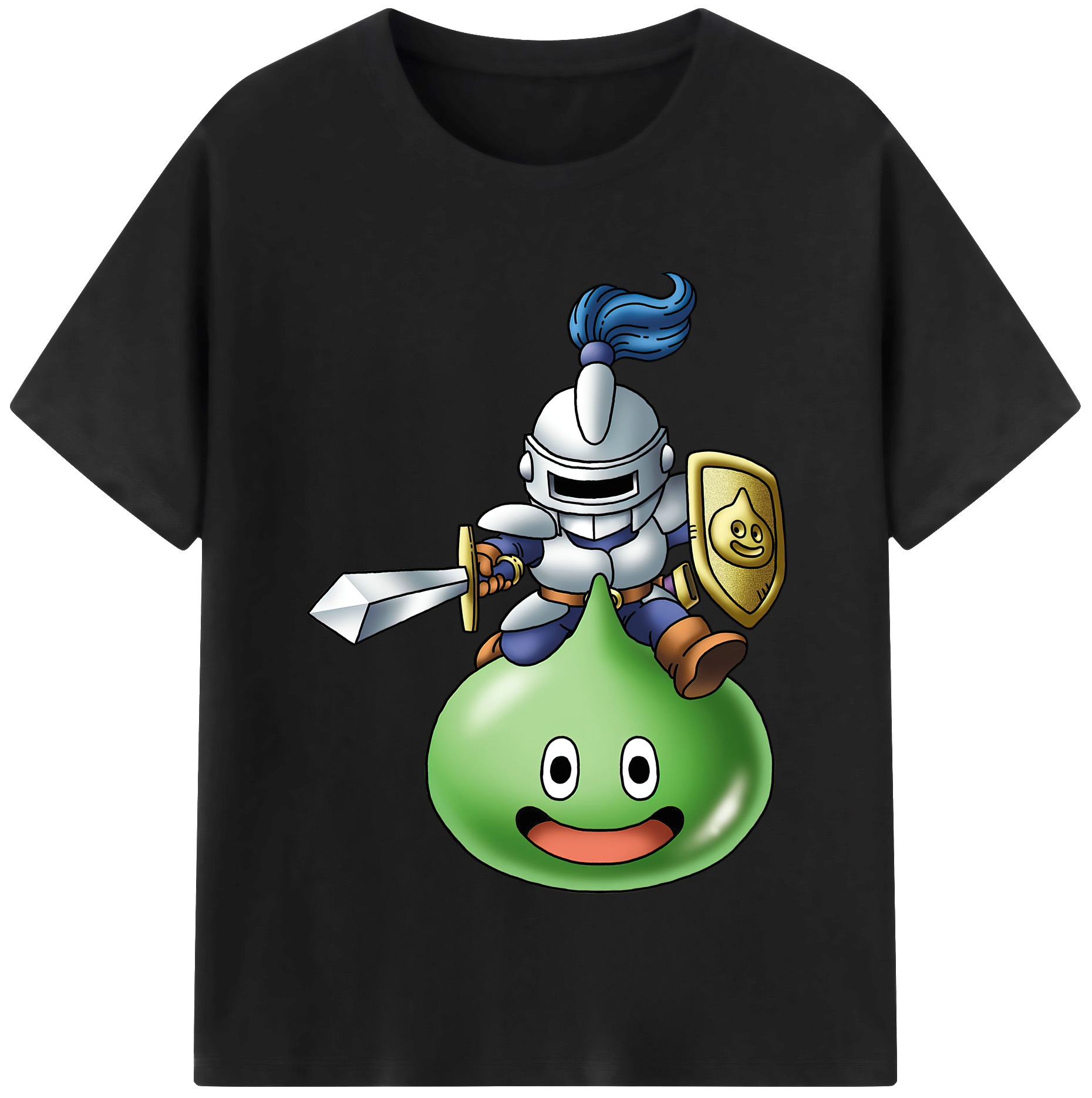 （画像用） ドラゴンクエスト Doragon Kuesuto Dragon Quest 綿100％半袖Tシャツ（フロントプリント）