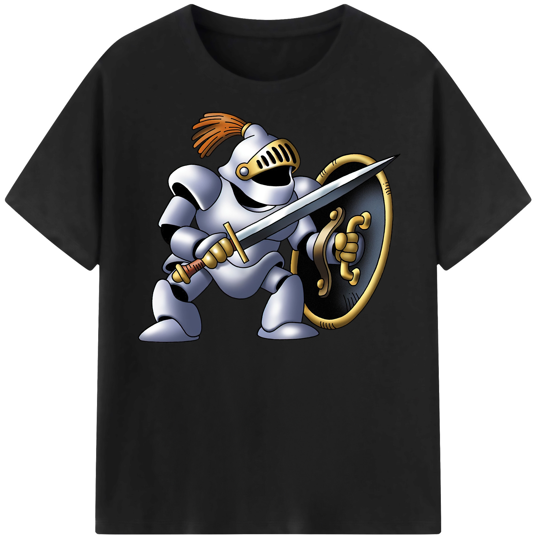 （画像用） ドラゴンクエスト Doragon Kuesuto Dragon Quest 綿100％半袖Tシャツ（フロントプリント）