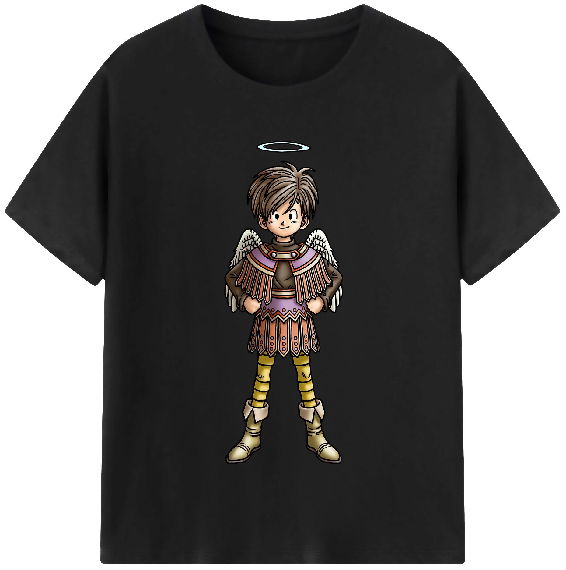 （画像用） ドラゴンクエスト Doragon Kuesuto Dragon Quest 綿100％半袖Tシャツ（フロントプリント）