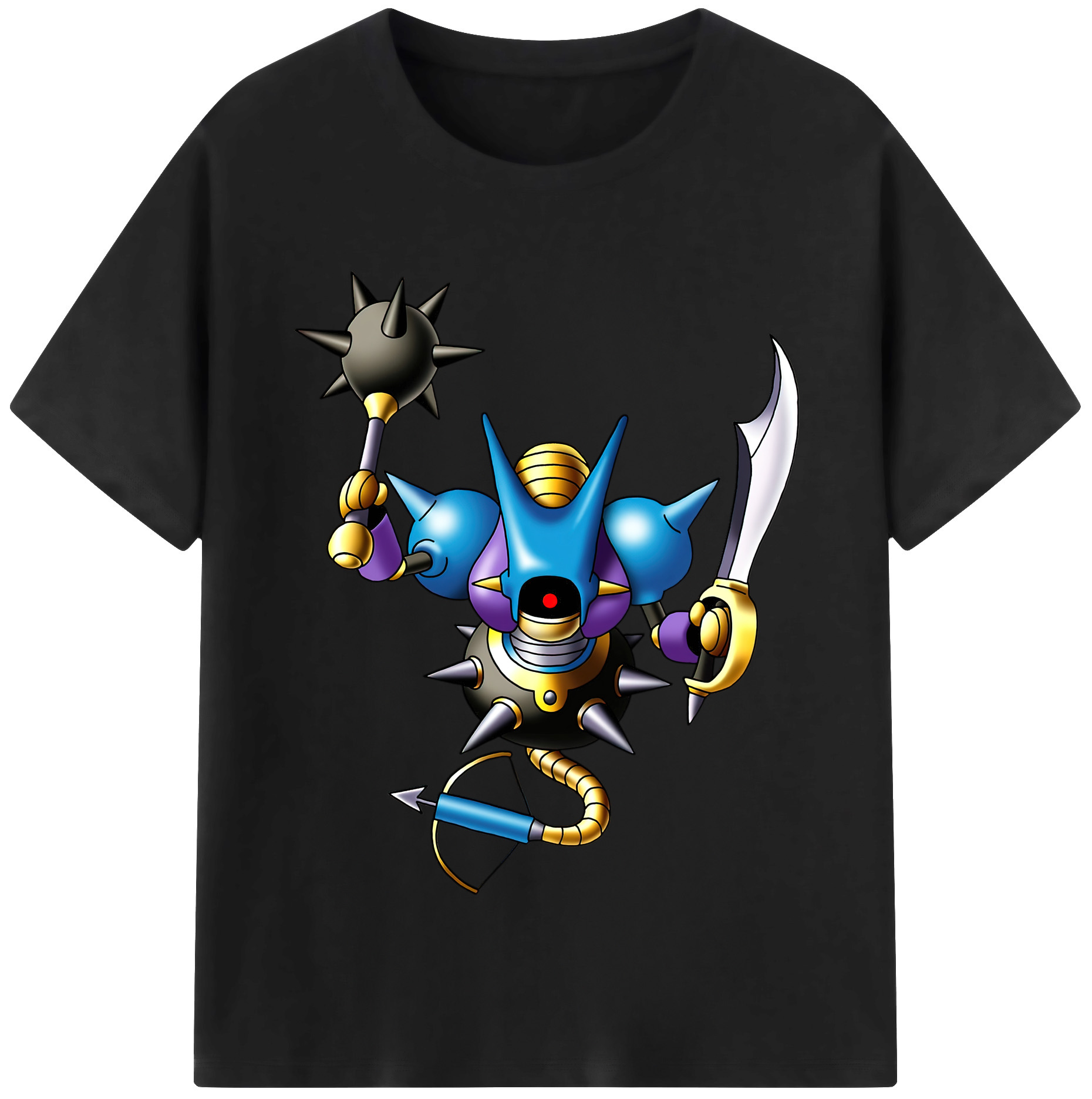 （画像用） ドラゴンクエスト Doragon Kuesuto Dragon Quest 綿100％半袖Tシャツ（フロントプリント）