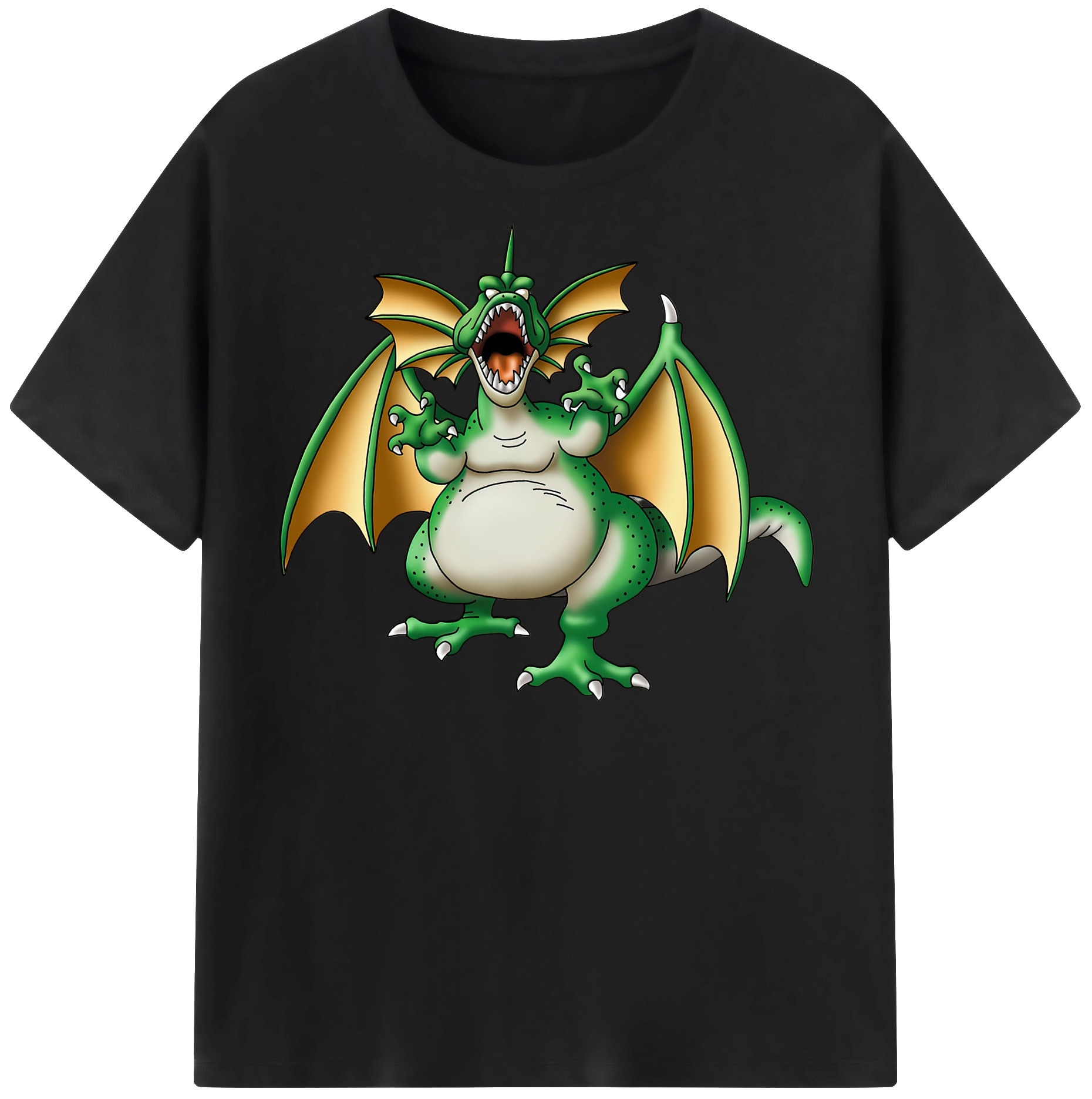 （画像用） ドラゴンクエスト Doragon Kuesuto Dragon Quest 綿100％半袖Tシャツ（フロントプリント）