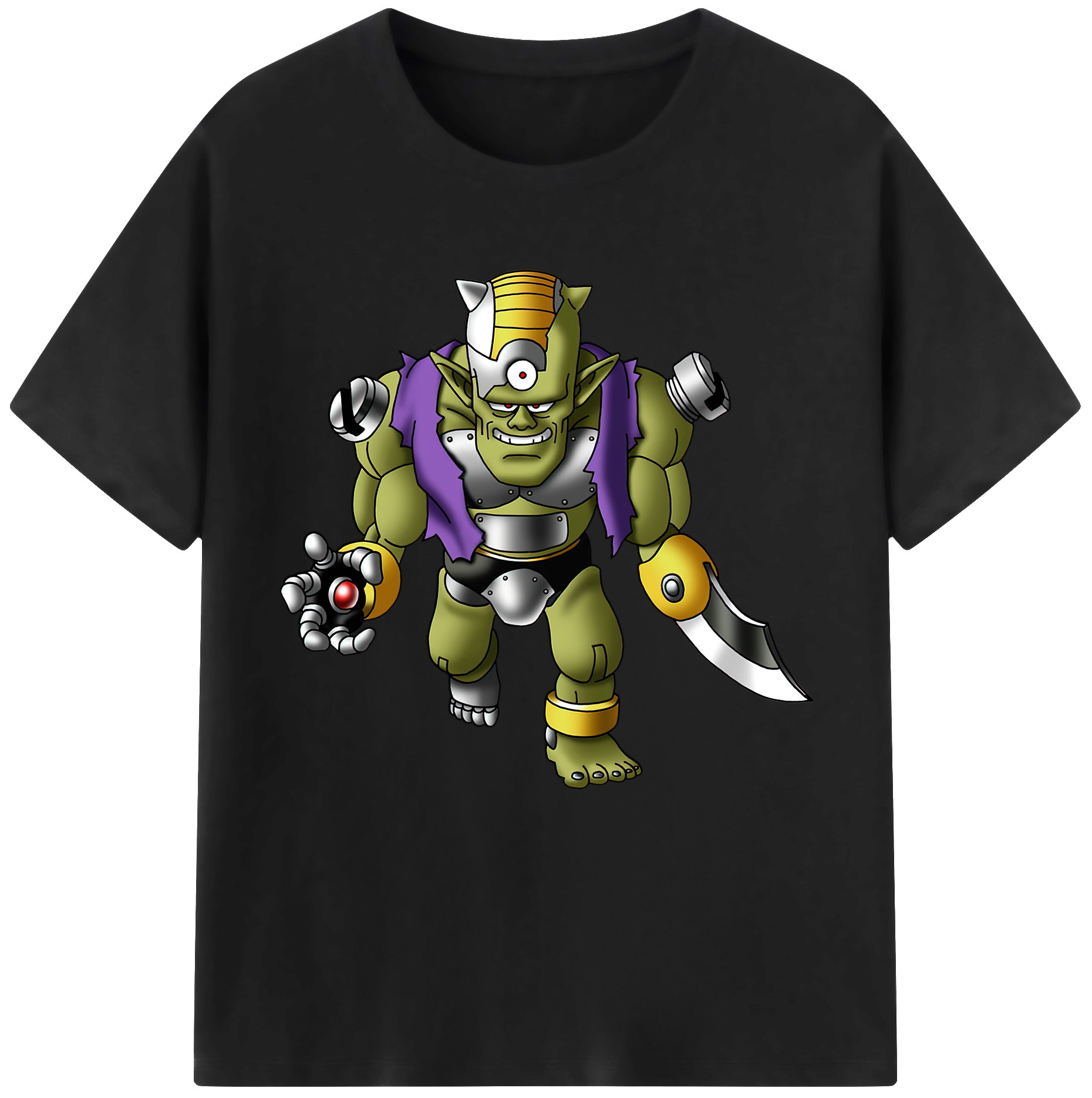 （画像用） ドラゴンクエスト Doragon Kuesuto Dragon Quest 綿100％半袖Tシャツ（フロントプリント）