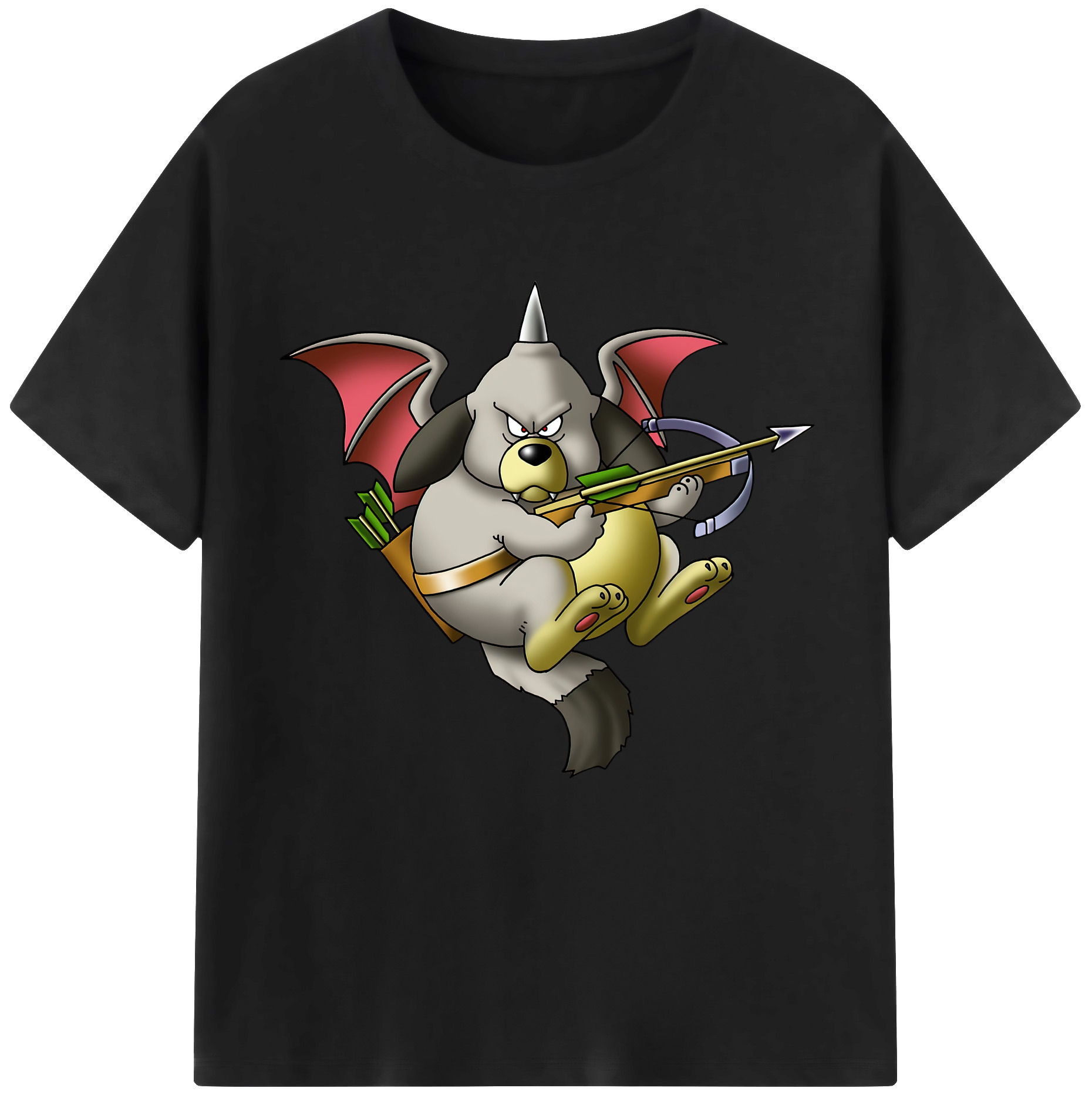 （画像用） ドラゴンクエスト Doragon Kuesuto Dragon Quest 綿100％半袖Tシャツ（フロントプリント）