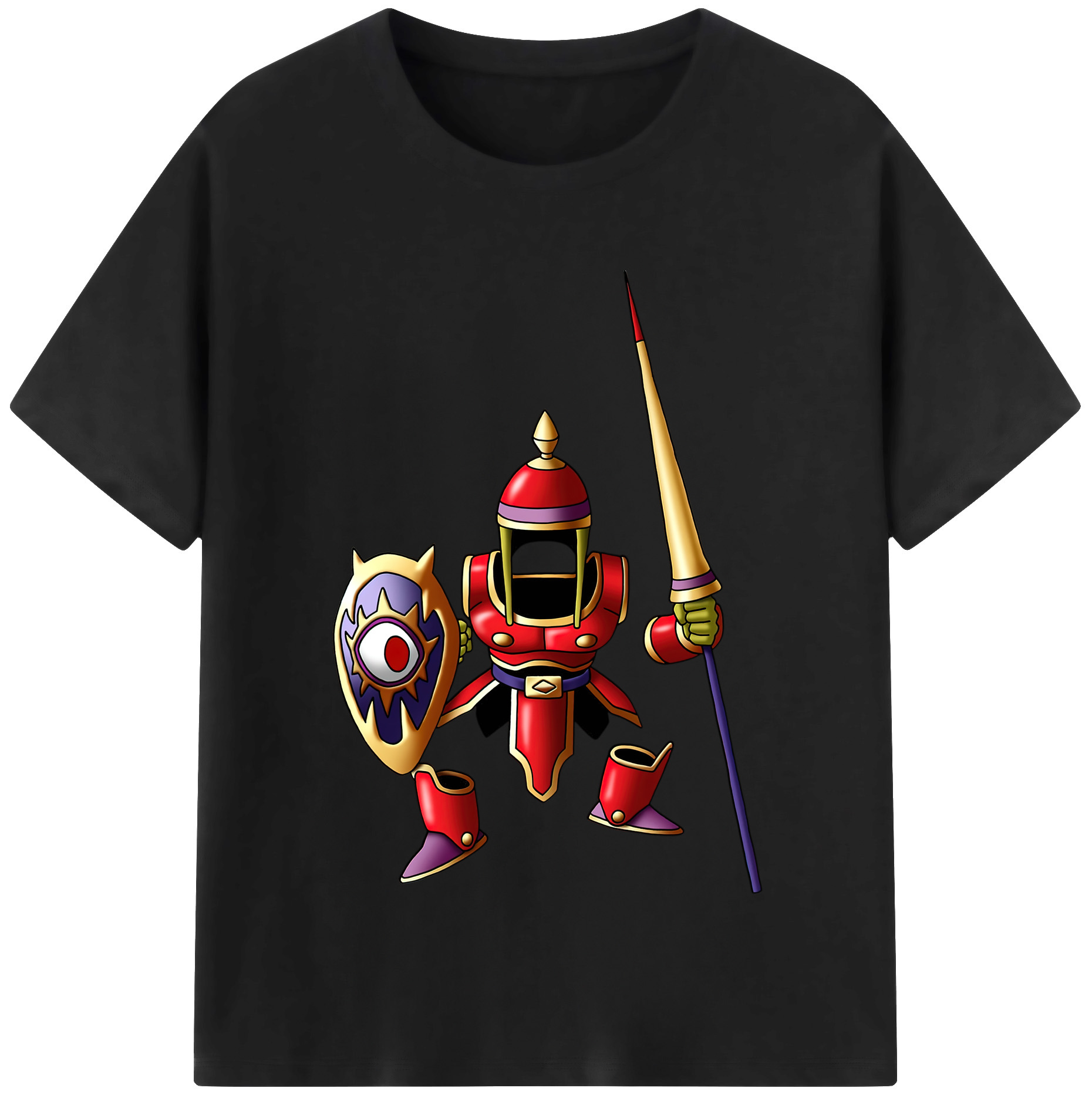（画像用） ドラゴンクエスト Doragon Kuesuto Dragon Quest 綿100％半袖Tシャツ（フロントプリント）