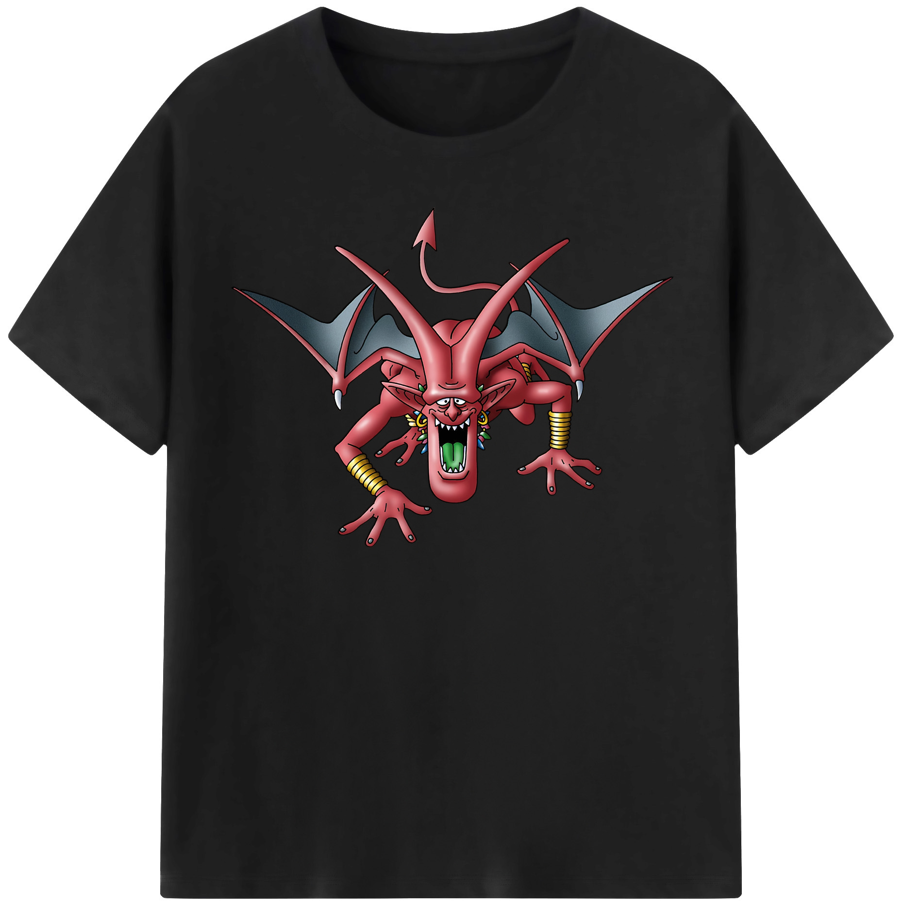 （画像用） ドラゴンクエスト Doragon Kuesuto Dragon Quest 綿100％半袖Tシャツ（フロントプリント）