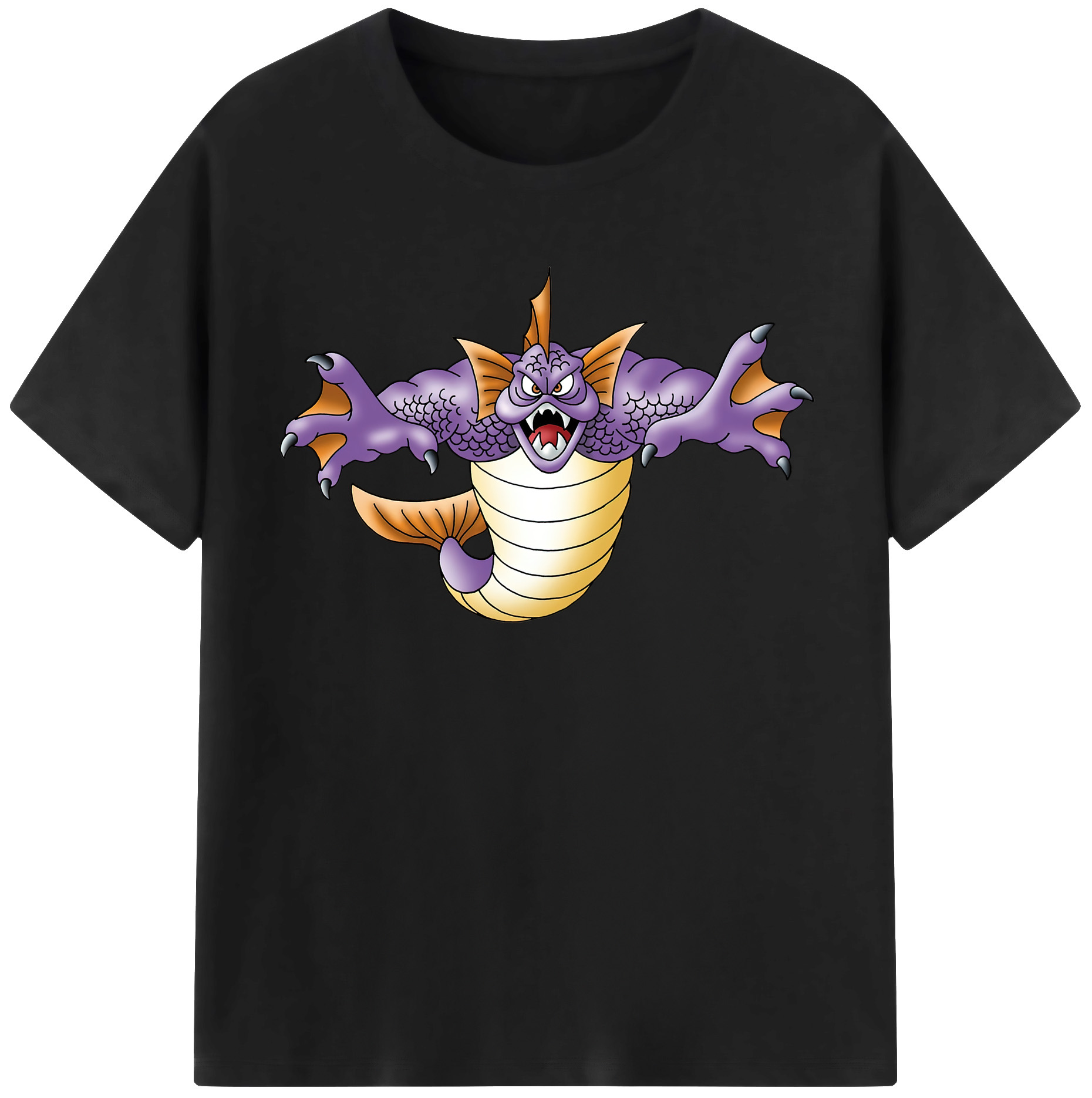 （画像用） ドラゴンクエスト Doragon Kuesuto Dragon Quest 綿100％半袖Tシャツ（フロントプリント）