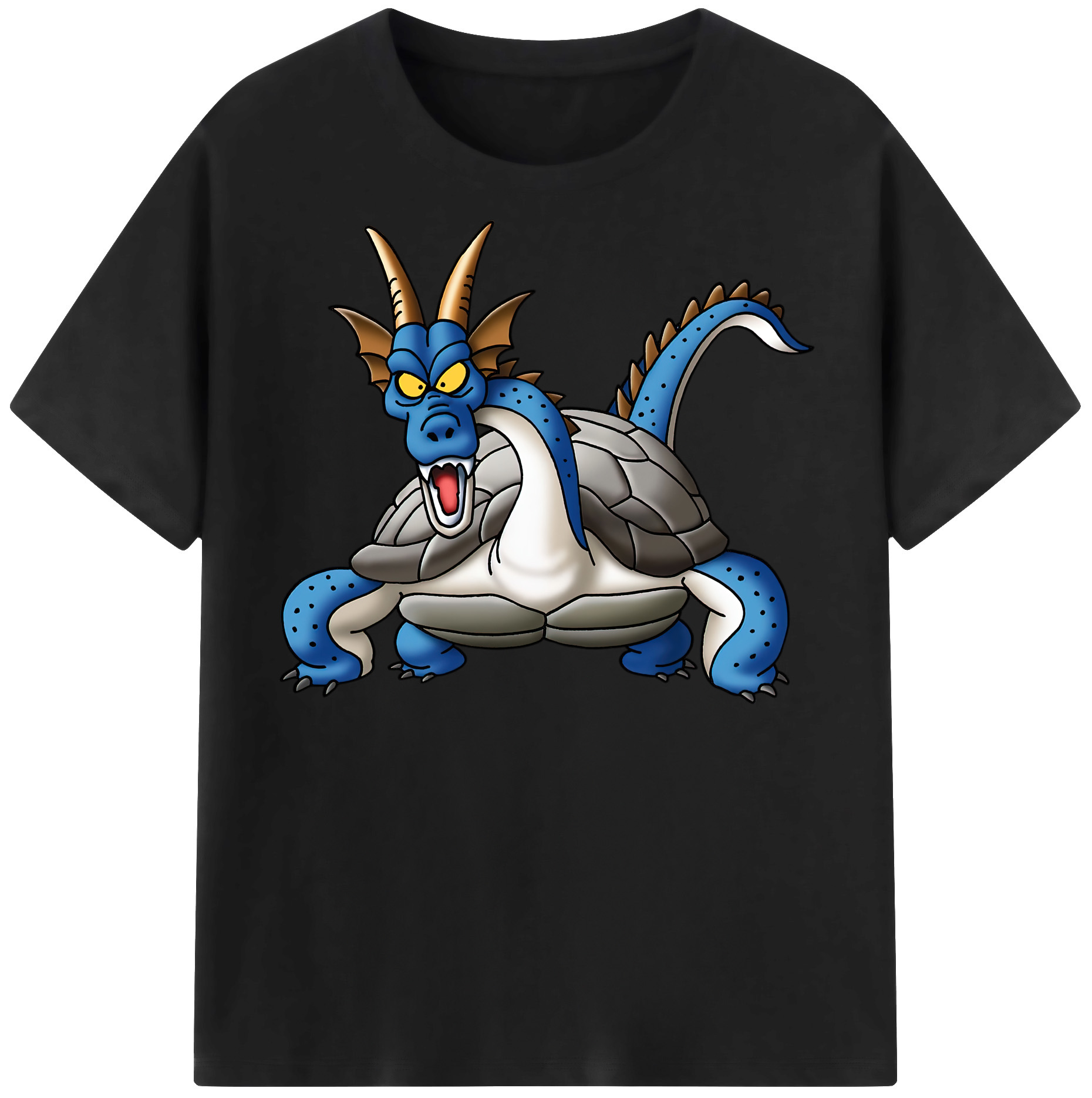 （画像用） ドラゴンクエスト Doragon Kuesuto Dragon Quest 綿100％半袖Tシャツ（フロントプリント）
