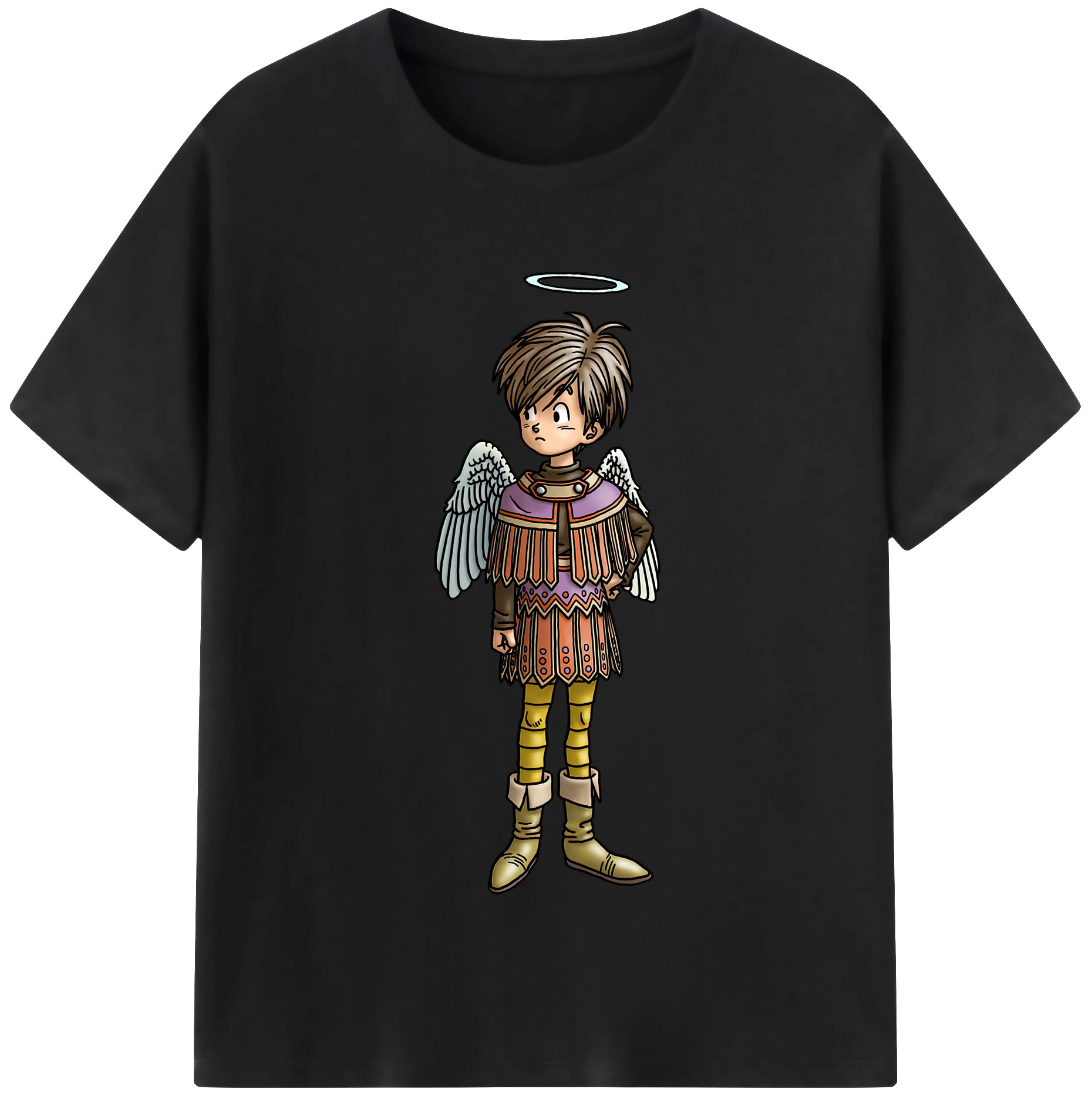 （画像用） ドラゴンクエスト Doragon Kuesuto Dragon Quest 綿100％半袖Tシャツ（フロントプリント）
