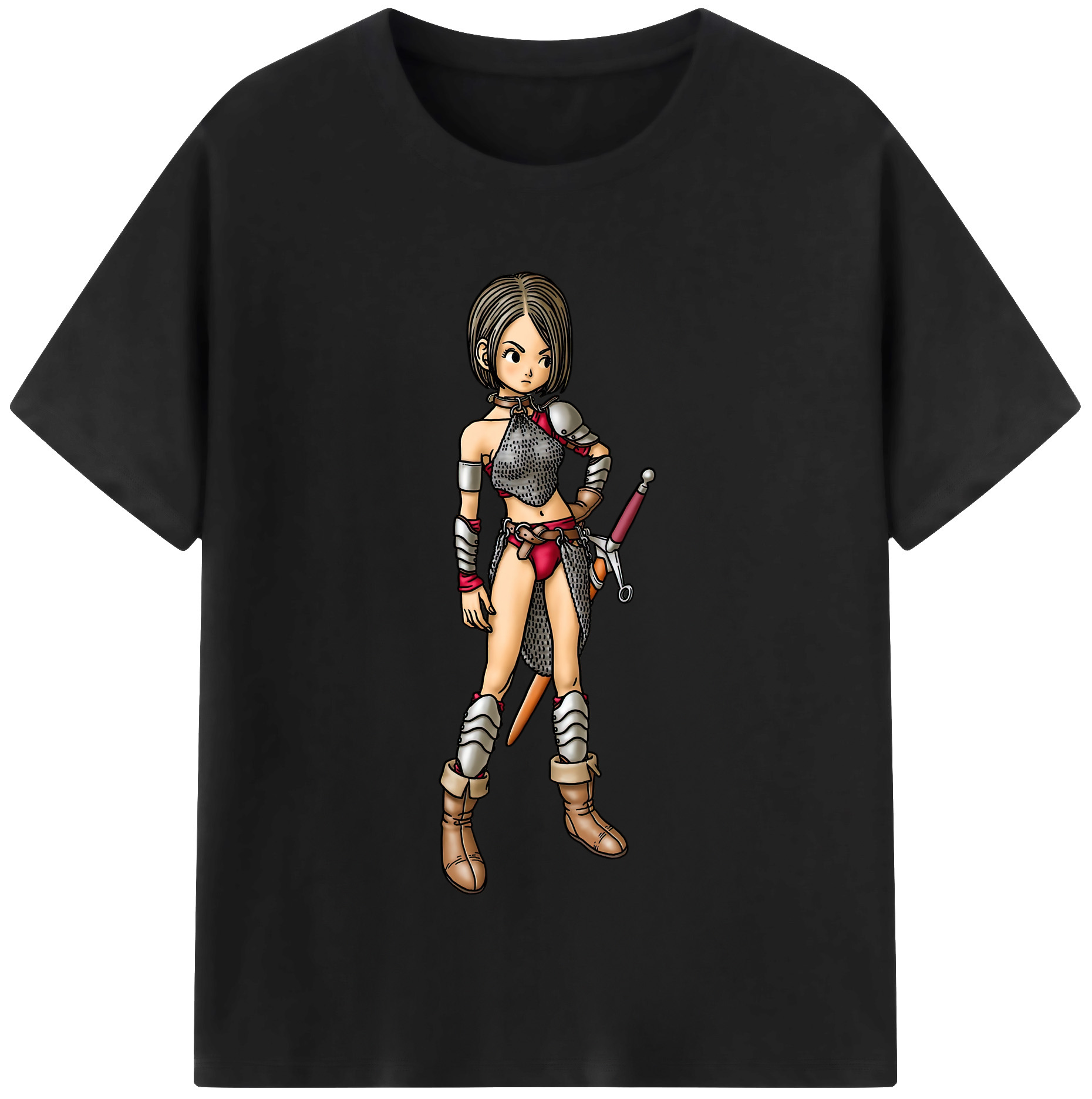 （画像用） ドラゴンクエスト Doragon Kuesuto Dragon Quest 綿100％半袖Tシャツ（フロントプリント）