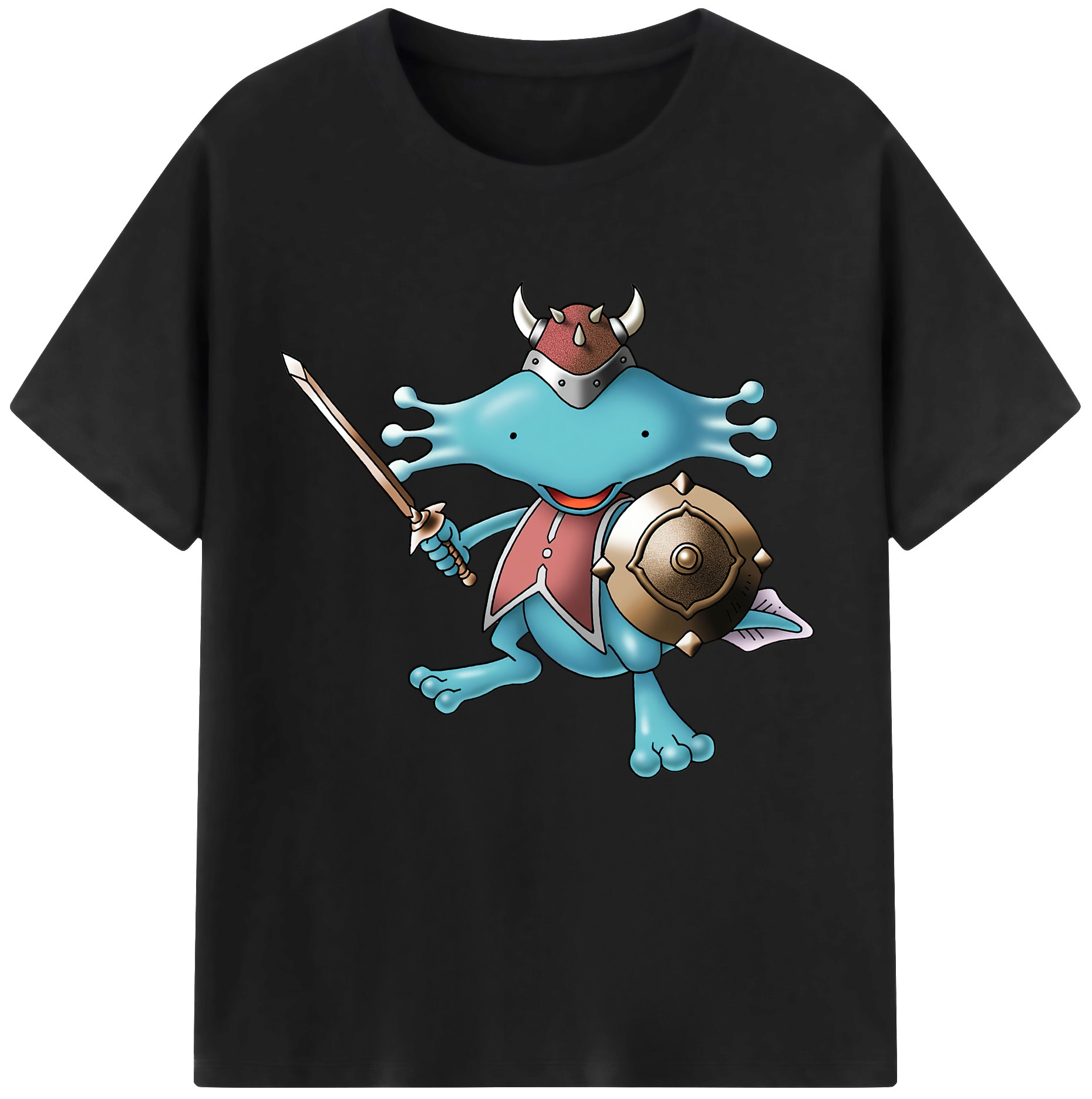 （画像用） ドラゴンクエスト Doragon Kuesuto Dragon Quest 綿100％半袖Tシャツ（フロントプリント）