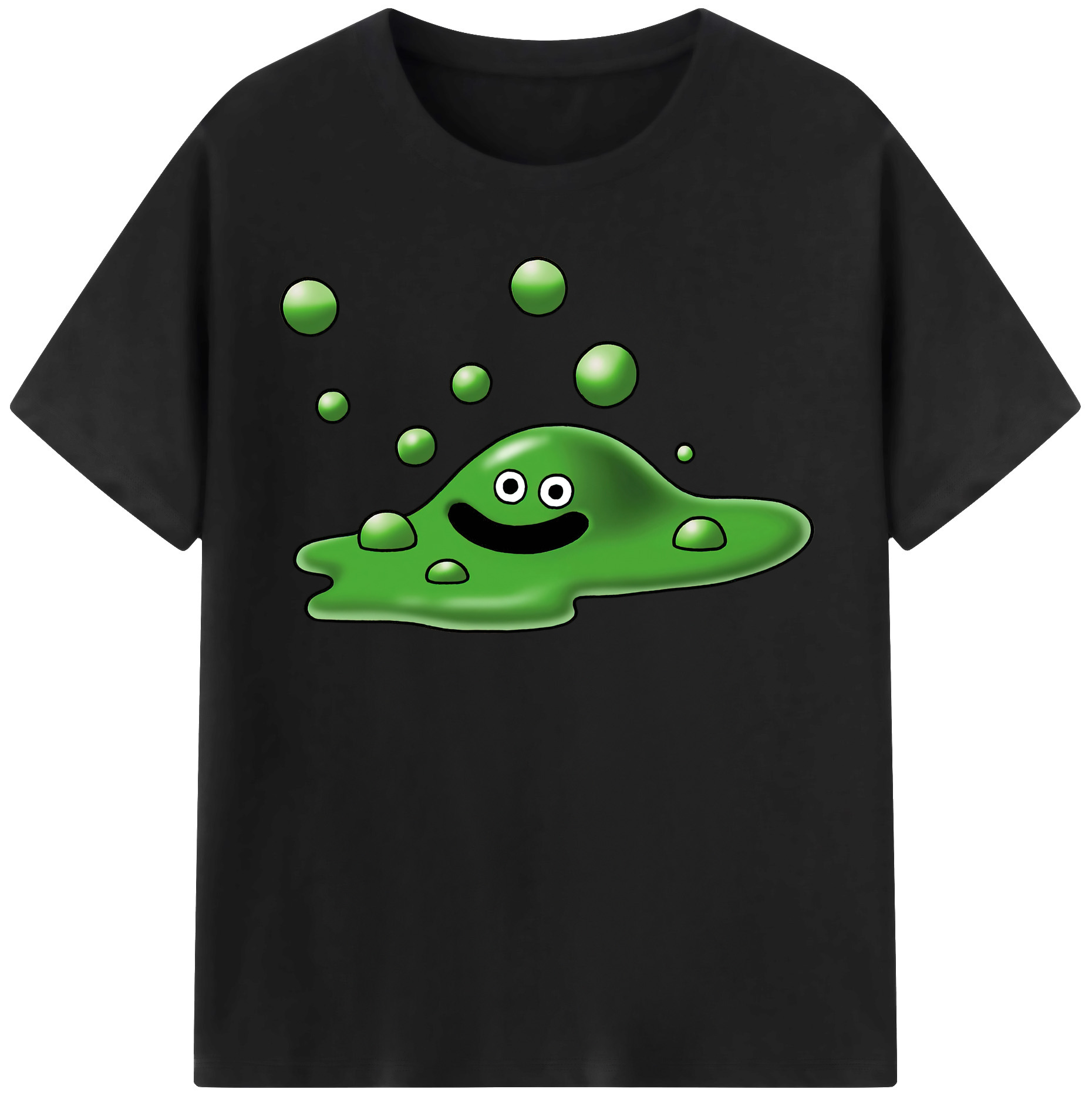 （画像用） ドラゴンクエスト Doragon Kuesuto Dragon Quest 綿100％半袖Tシャツ（フロントプリント）