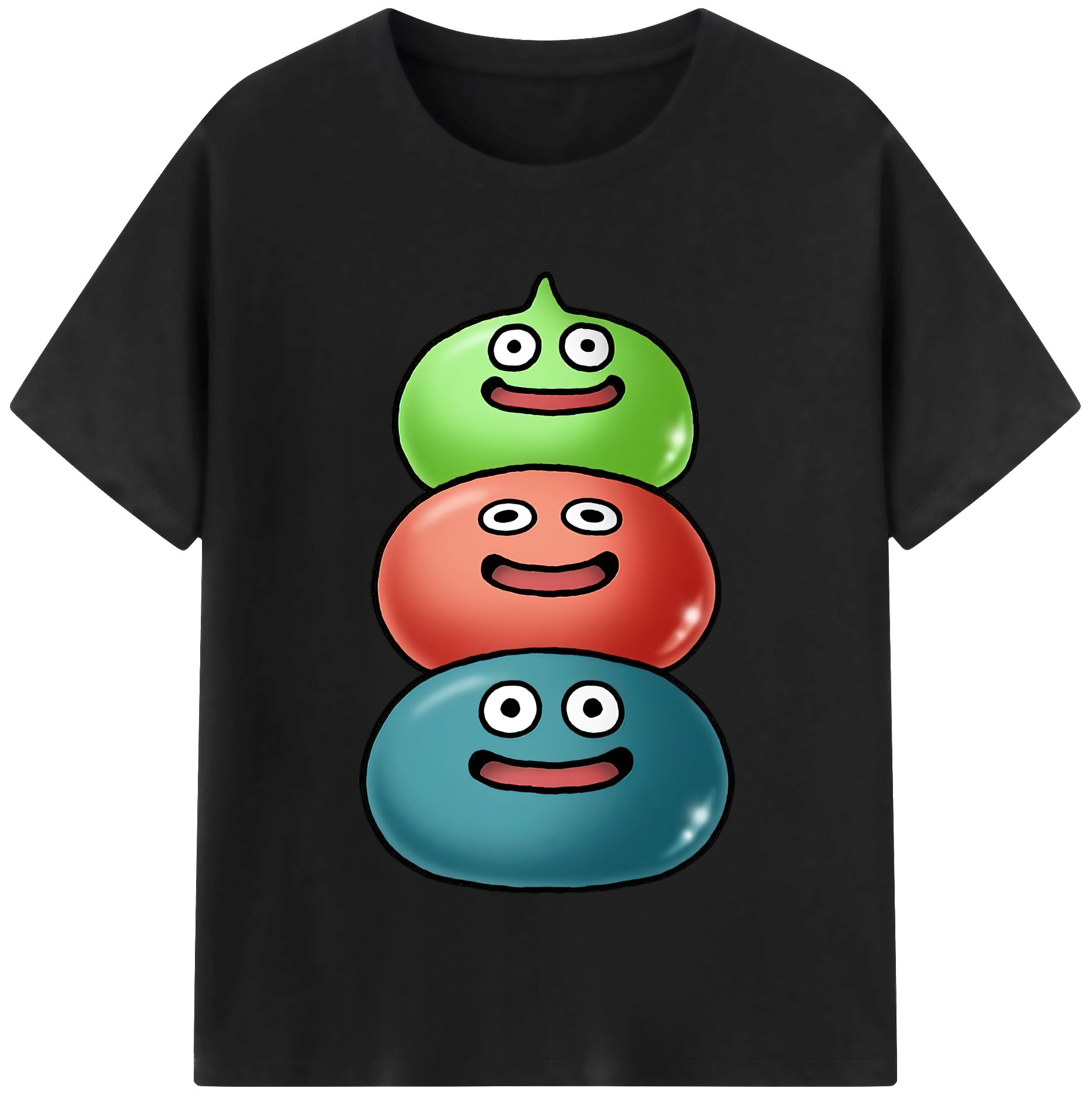 （画像用） ドラゴンクエスト Doragon Kuesuto Dragon Quest 綿100％半袖Tシャツ（フロントプリント）
