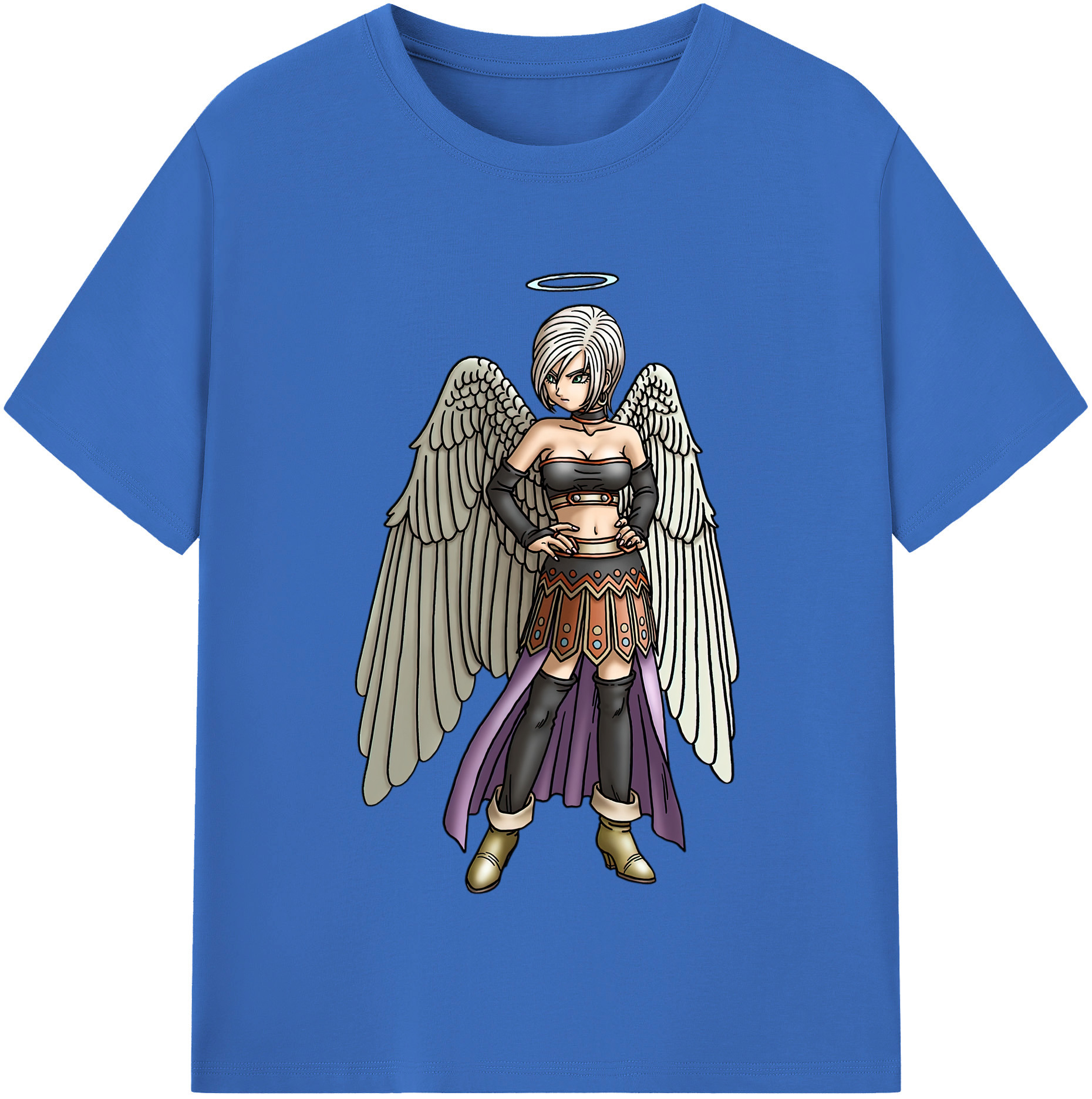 （画像用） ドラゴンクエスト Doragon Kuesuto Dragon Quest 綿100％半袖Tシャツ（フロントプリント）
