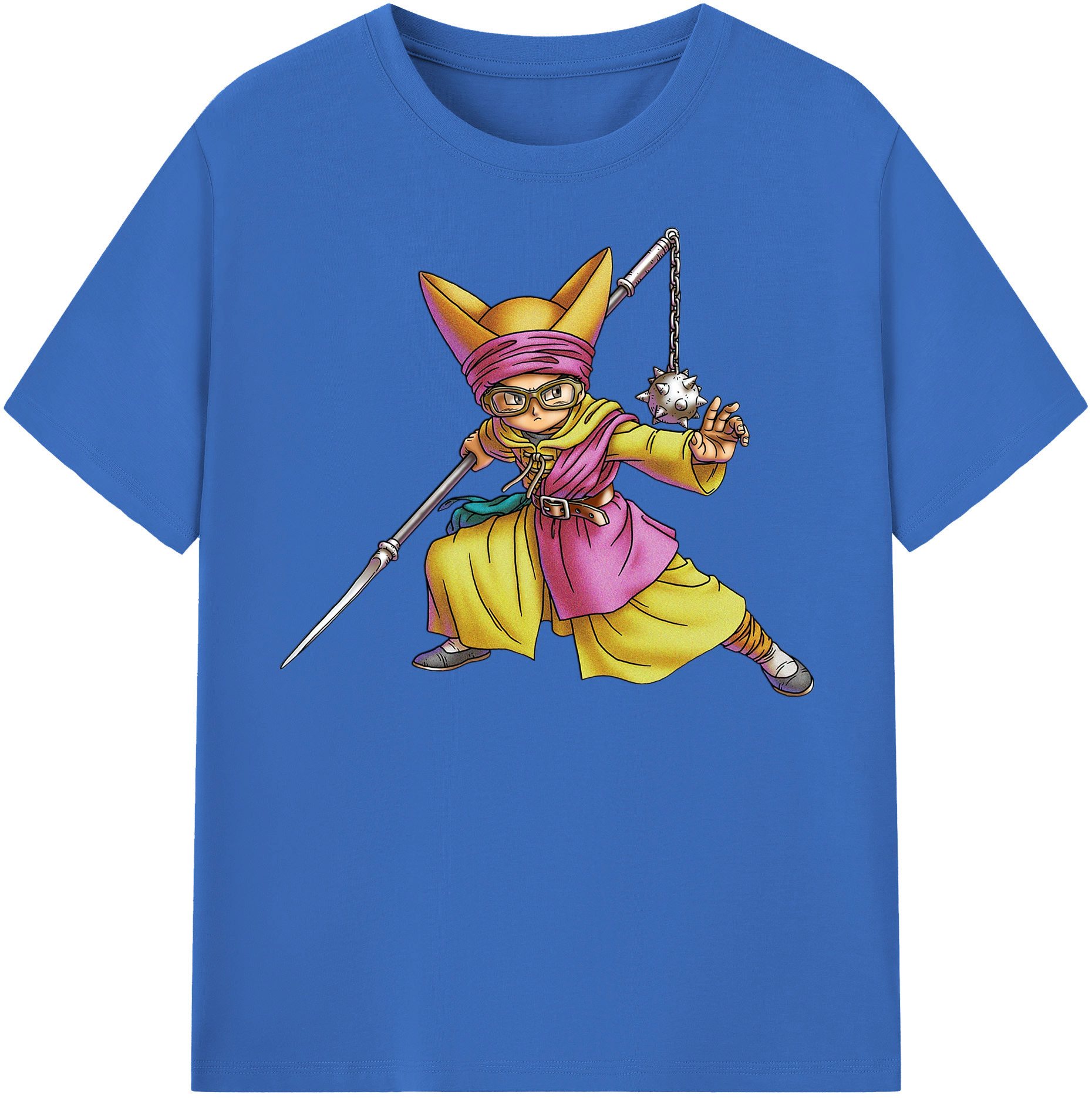（画像用） ドラゴンクエスト Doragon Kuesuto Dragon Quest 綿100％半袖Tシャツ（フロントプリント）