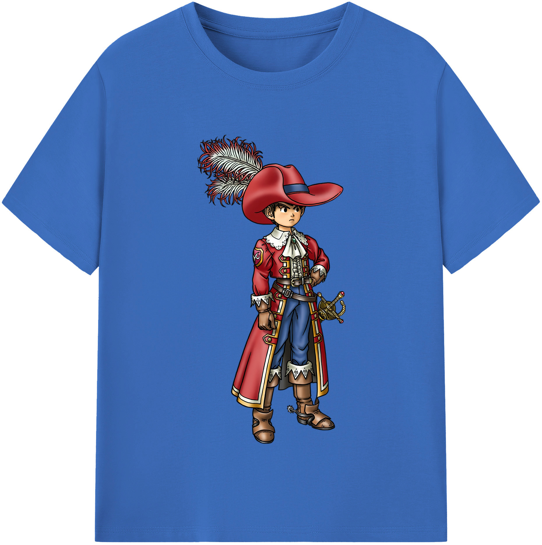 （画像用） ドラゴンクエスト Doragon Kuesuto Dragon Quest 綿100％半袖Tシャツ（フロントプリント）