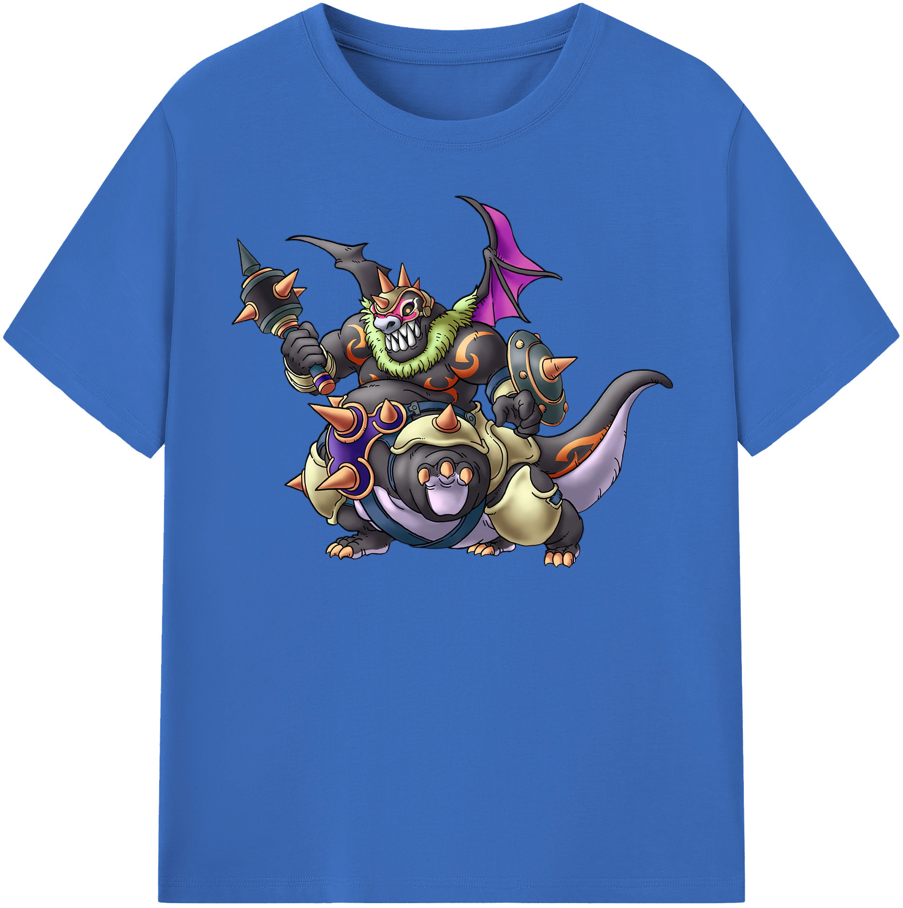 （画像用） ドラゴンクエスト Doragon Kuesuto Dragon Quest 綿100％半袖Tシャツ（フロントプリント）