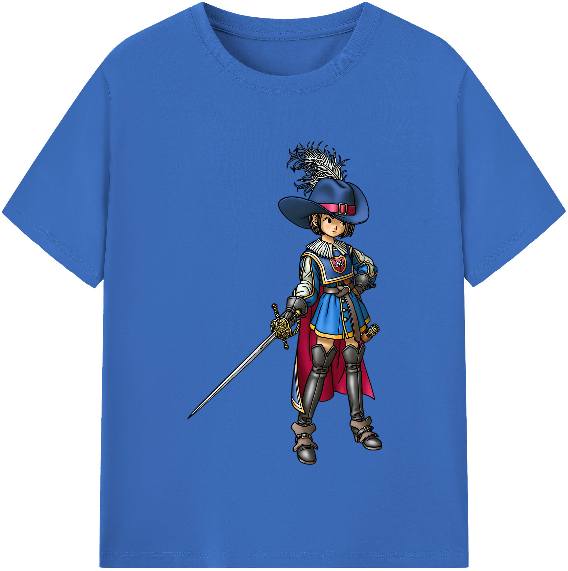 （画像用） ドラゴンクエスト Doragon Kuesuto Dragon Quest 綿100％半袖Tシャツ（フロントプリント）