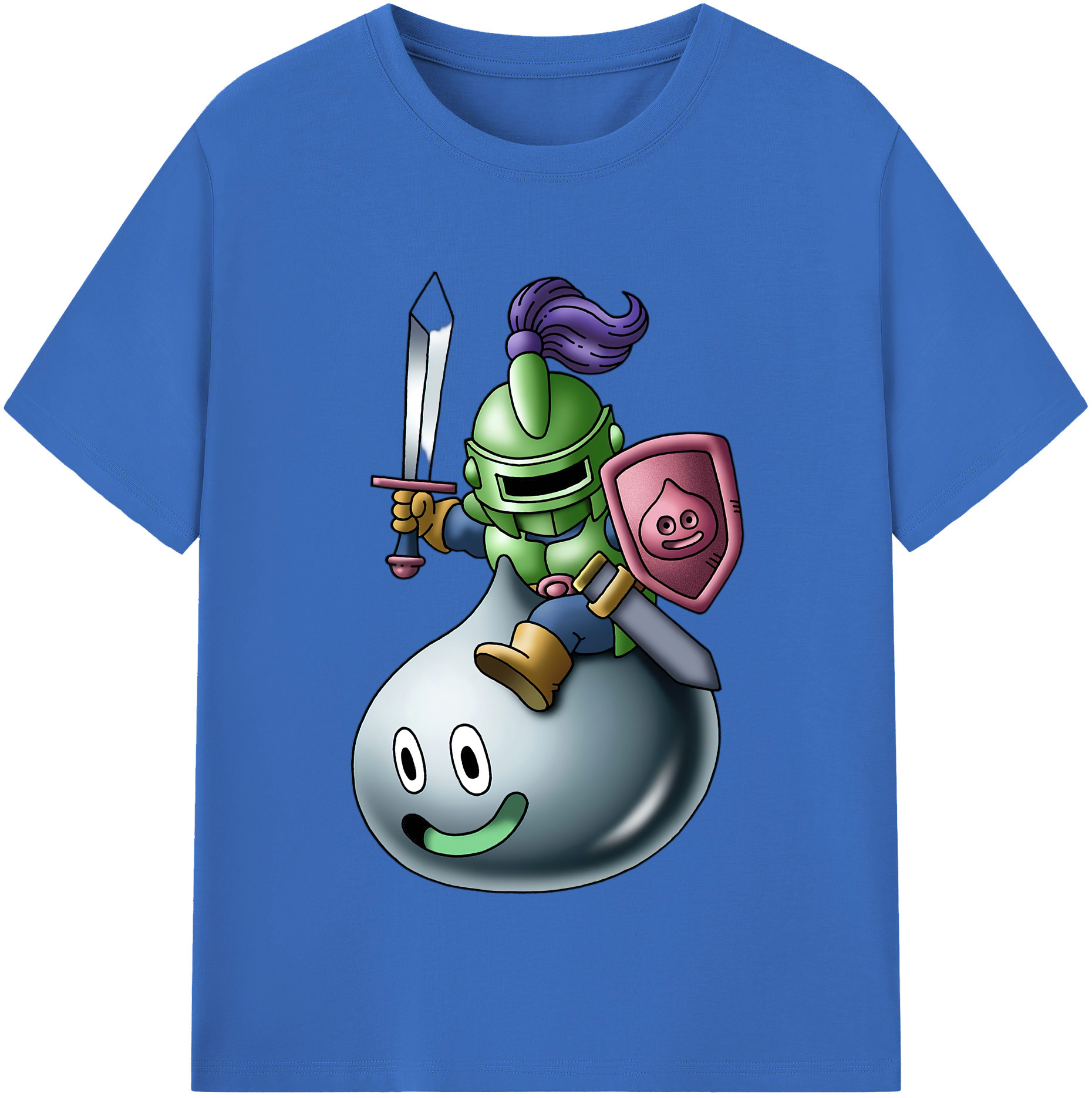 （画像用） ドラゴンクエスト Doragon Kuesuto Dragon Quest 綿100％半袖Tシャツ（フロントプリント）