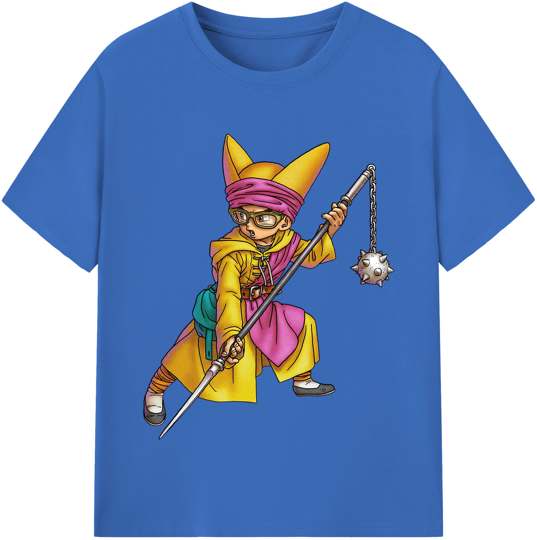 （画像用） ドラゴンクエスト Doragon Kuesuto Dragon Quest 綿100％半袖Tシャツ（フロントプリント）