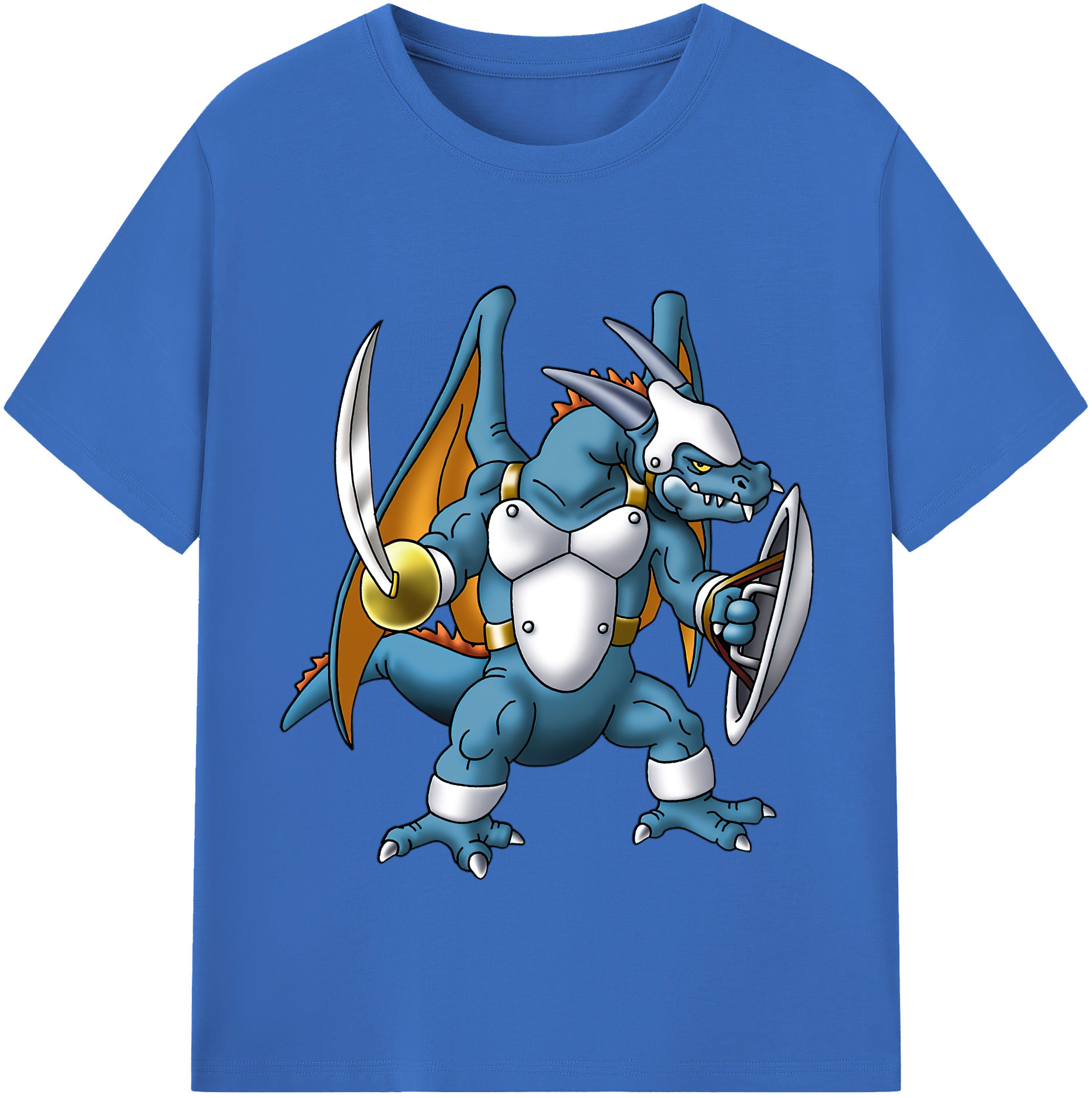 （画像用） ドラゴンクエスト Doragon Kuesuto Dragon Quest 綿100％半袖Tシャツ（フロントプリント）