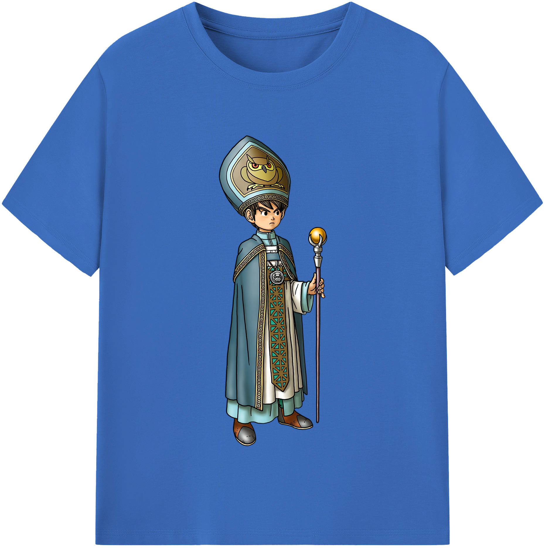 （画像用） ドラゴンクエスト Doragon Kuesuto Dragon Quest 綿100％半袖Tシャツ（フロントプリント）
