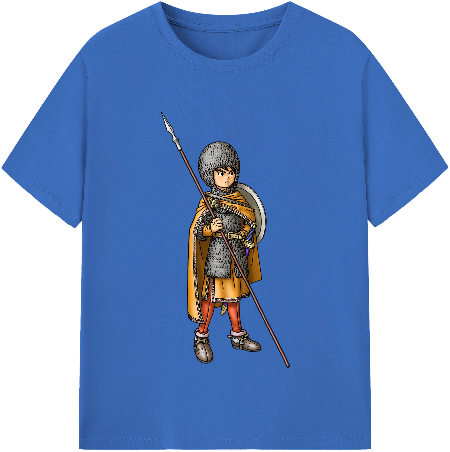 （画像用） ドラゴンクエスト Doragon Kuesuto Dragon Quest 綿100％半袖Tシャツ（フロントプリント）
