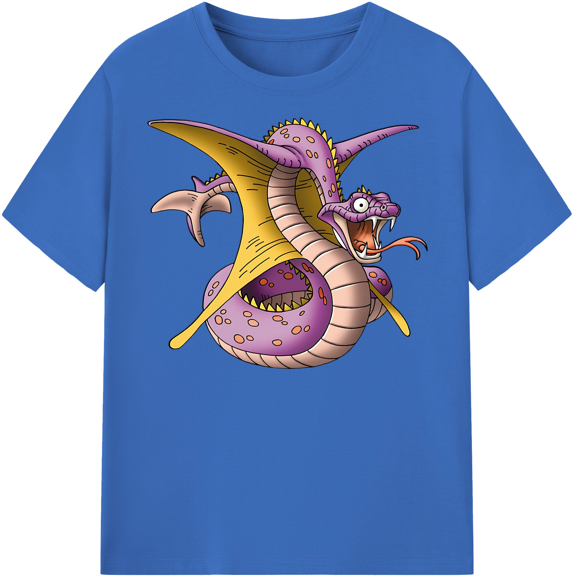 （画像用） ドラゴンクエスト Doragon Kuesuto Dragon Quest 綿100％半袖Tシャツ（フロントプリント）