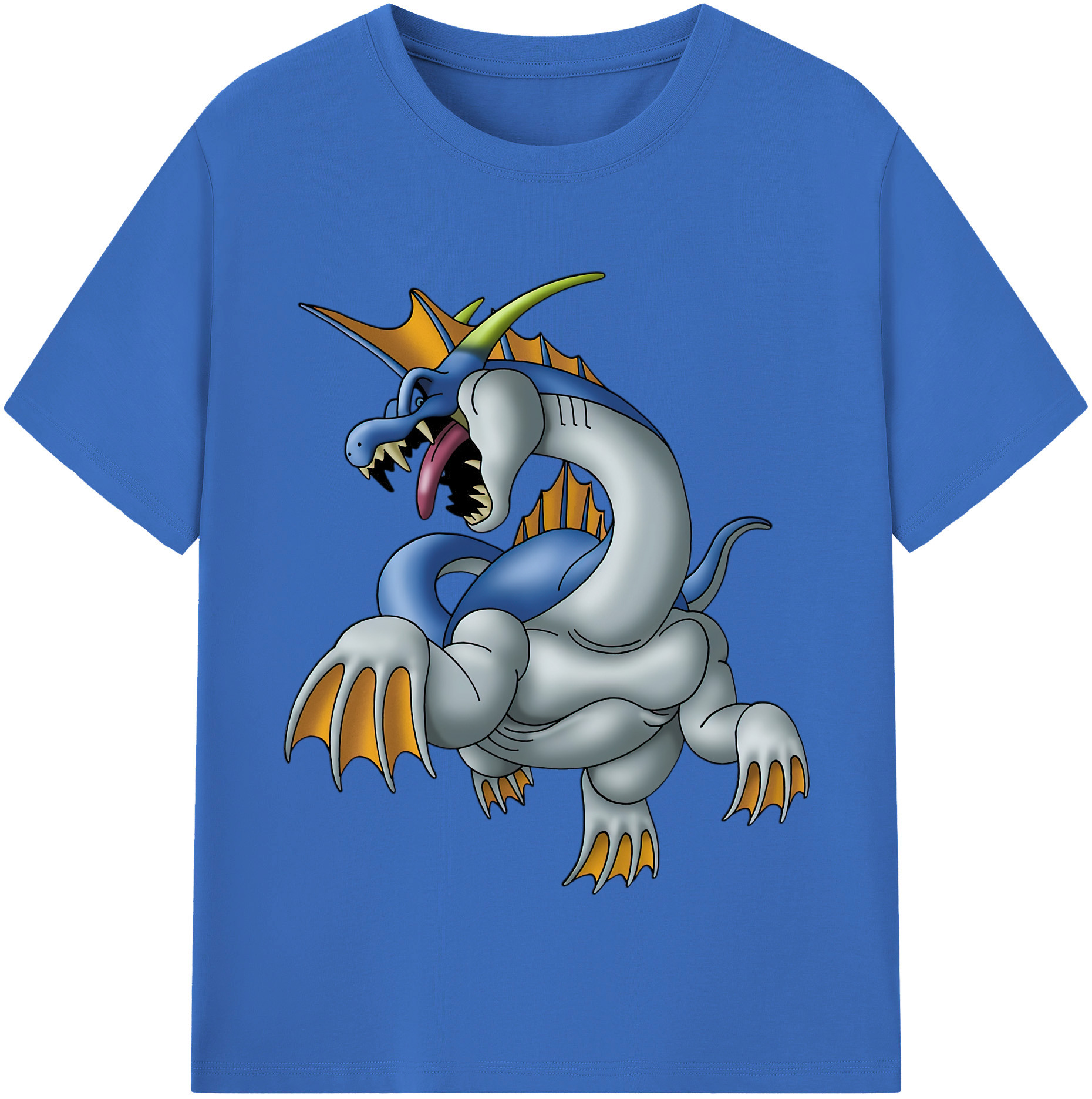 （画像用） ドラゴンクエスト Doragon Kuesuto Dragon Quest 綿100％半袖Tシャツ（フロントプリント）