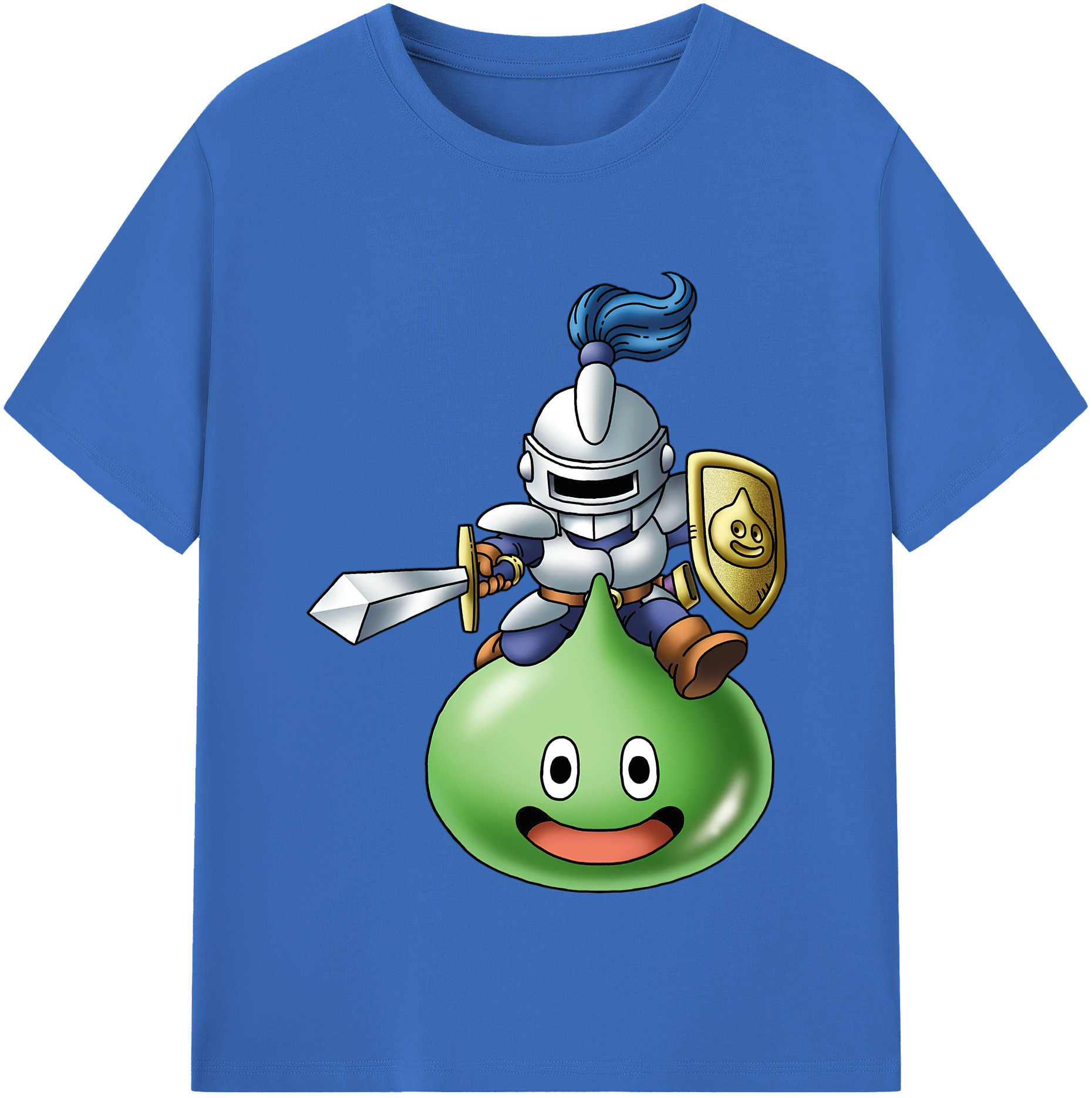 （画像用） ドラゴンクエスト Doragon Kuesuto Dragon Quest 綿100％半袖Tシャツ（フロントプリント）