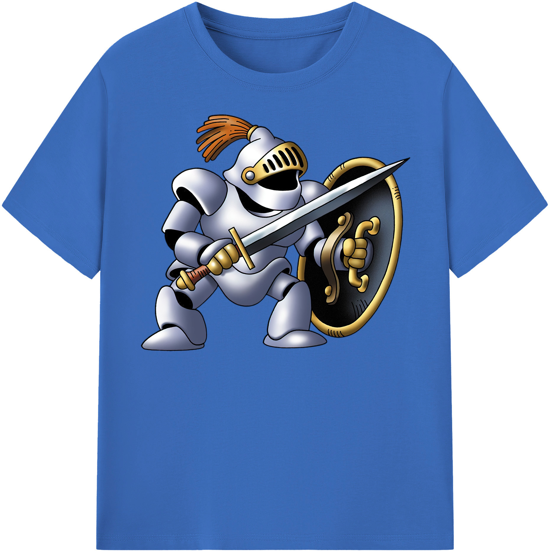 （画像用） ドラゴンクエスト Doragon Kuesuto Dragon Quest 綿100％半袖Tシャツ（フロントプリント）