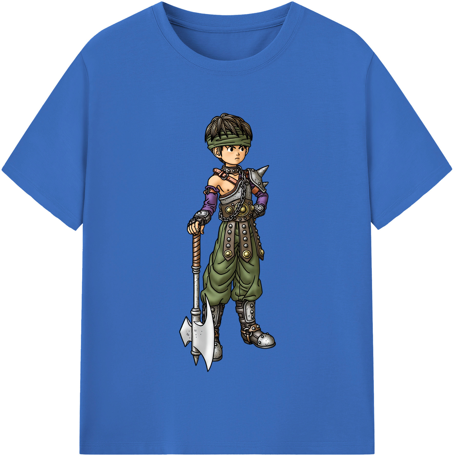 （画像用） ドラゴンクエスト Doragon Kuesuto Dragon Quest 綿100％半袖Tシャツ（フロントプリント）