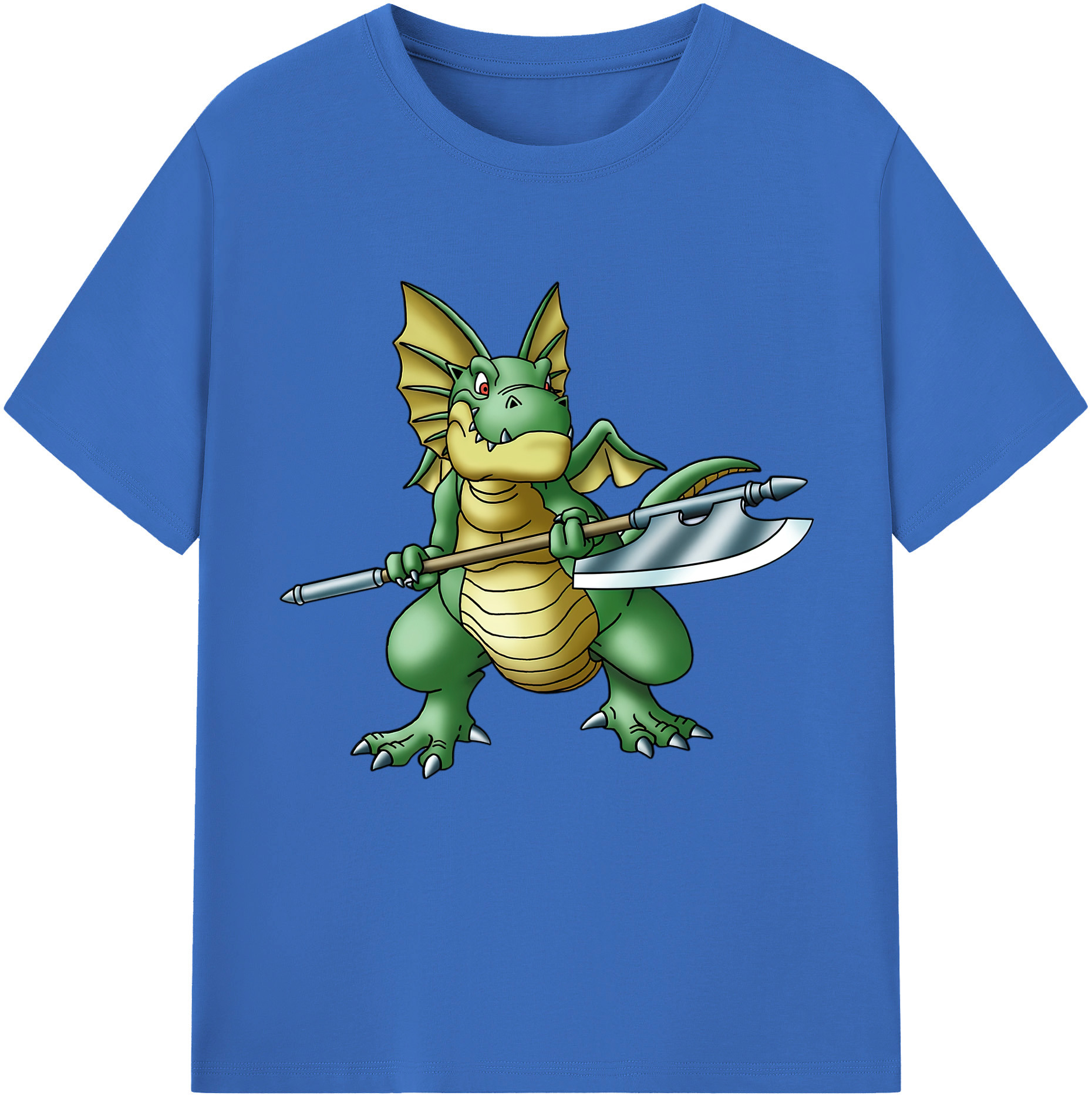 （画像用） ドラゴンクエスト Doragon Kuesuto Dragon Quest 綿100％半袖Tシャツ（フロントプリント）