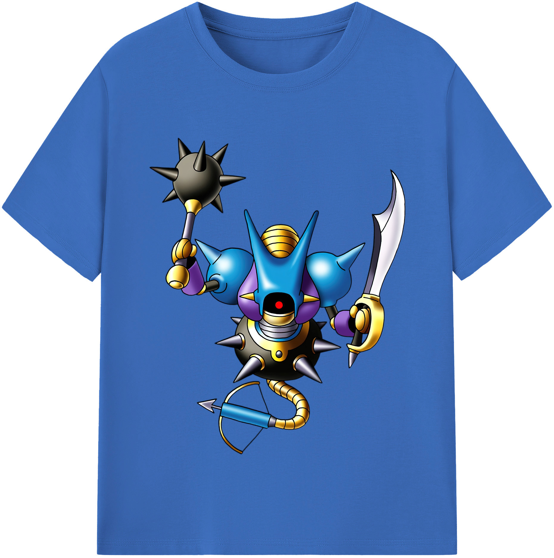 （画像用） ドラゴンクエスト Doragon Kuesuto Dragon Quest 綿100％半袖Tシャツ（フロントプリント）