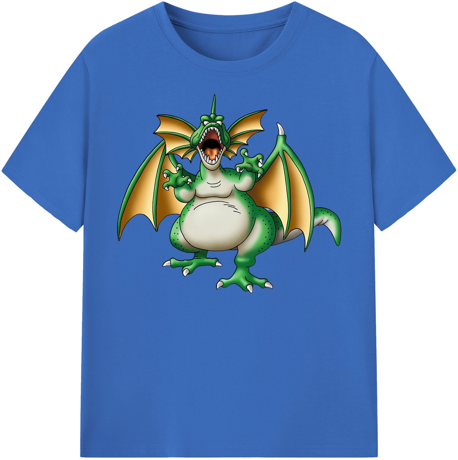 （画像用） ドラゴンクエスト Doragon Kuesuto Dragon Quest 綿100％半袖Tシャツ（フロントプリント）