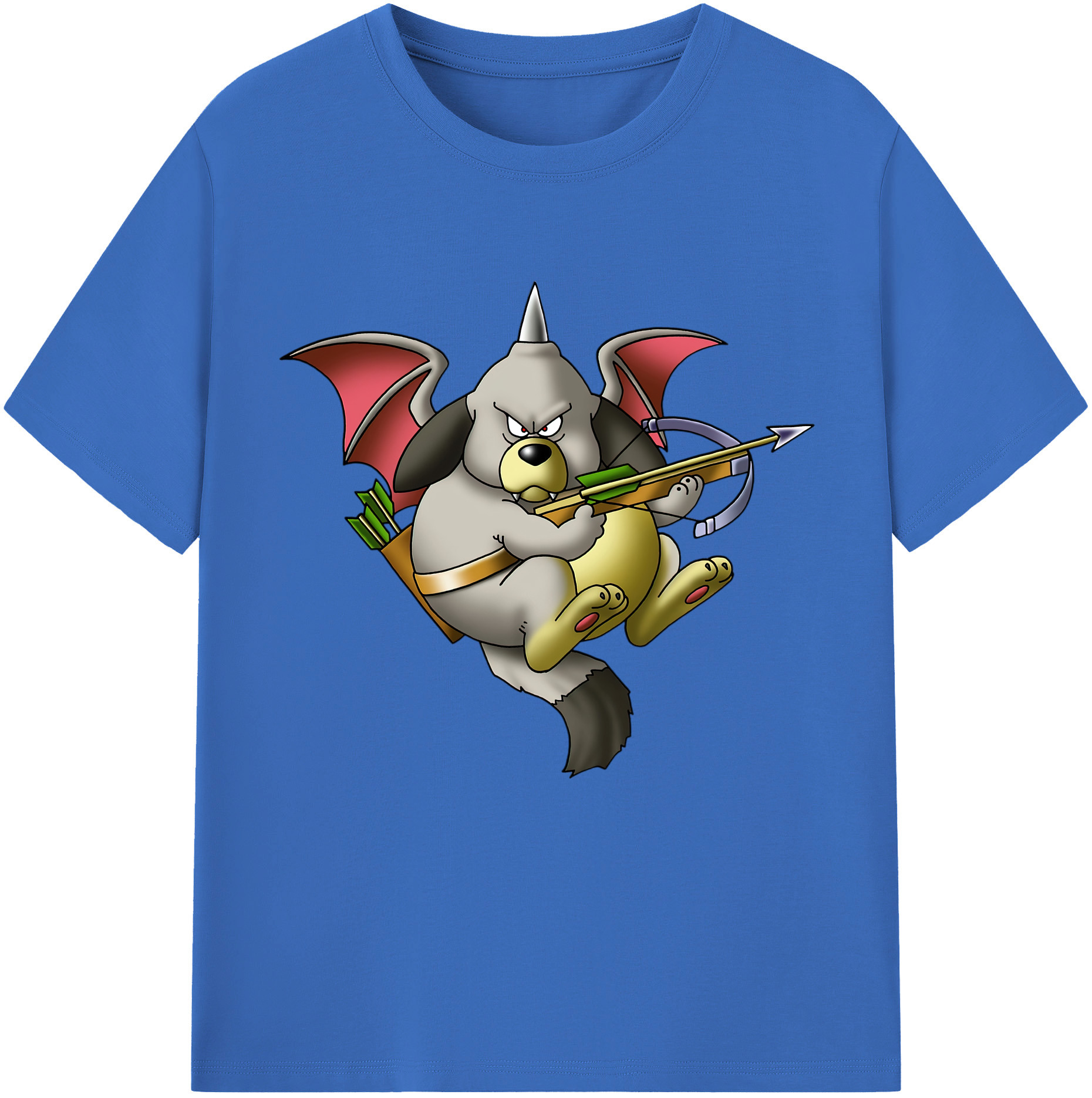 （画像用） ドラゴンクエスト Doragon Kuesuto Dragon Quest 綿100％半袖Tシャツ（フロントプリント）