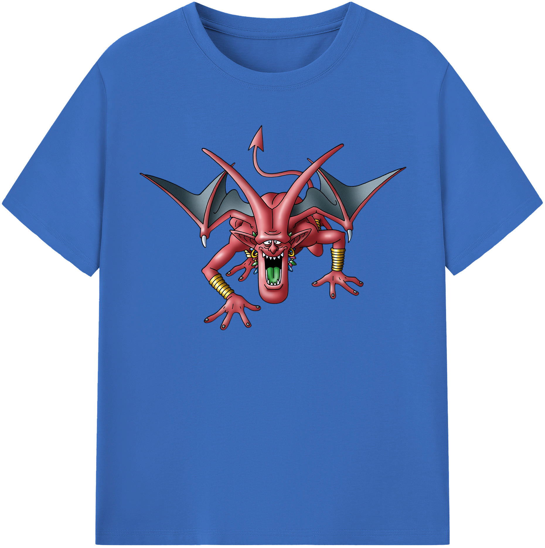 （画像用） ドラゴンクエスト Doragon Kuesuto Dragon Quest 綿100％半袖Tシャツ（フロントプリント）