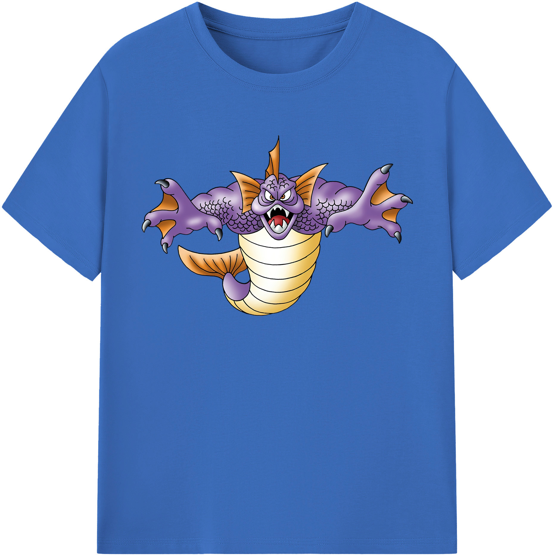 （画像用） ドラゴンクエスト Doragon Kuesuto Dragon Quest 綿100％半袖Tシャツ（フロントプリント）