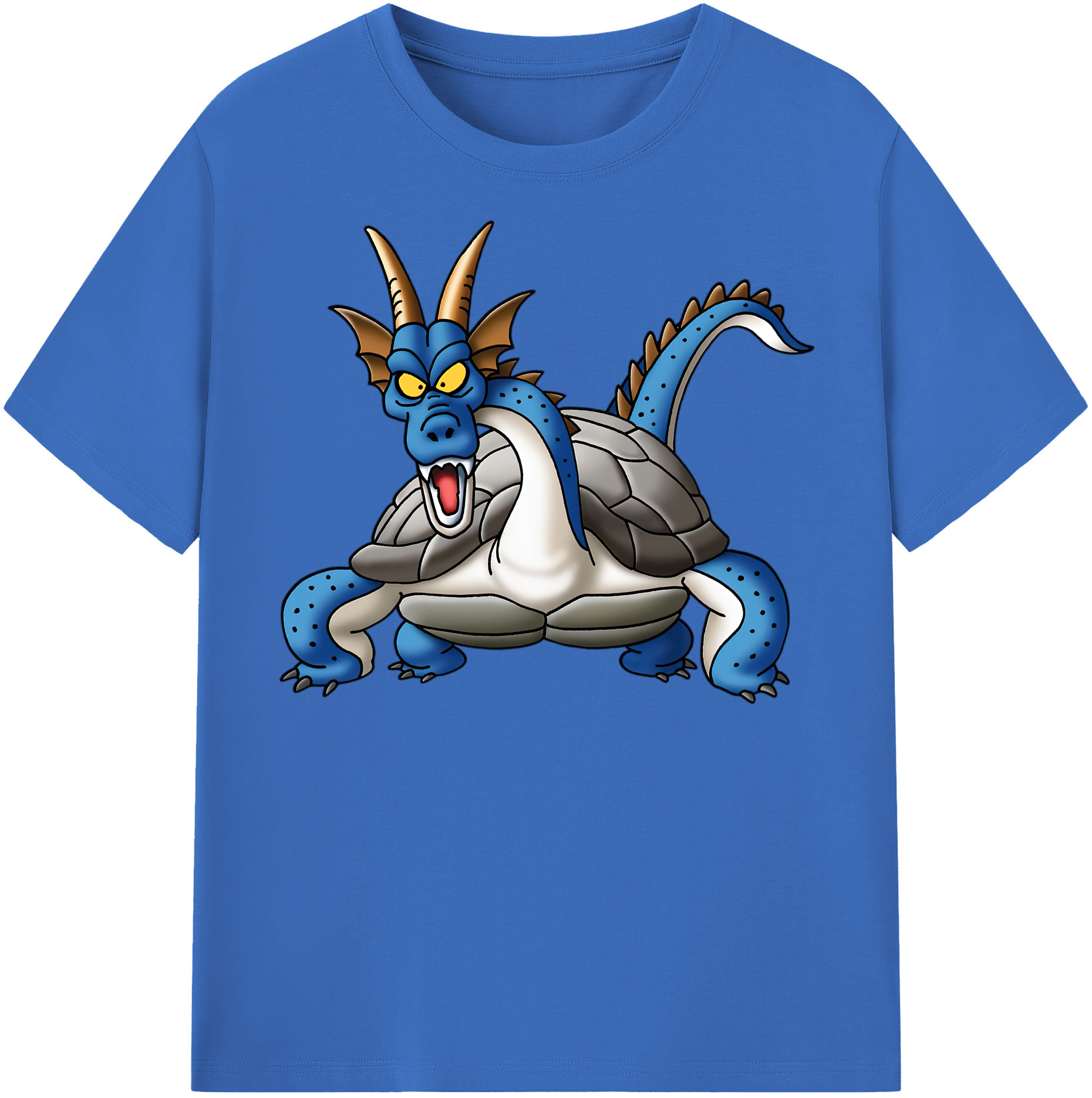 （画像用） ドラゴンクエスト Doragon Kuesuto Dragon Quest 綿100％半袖Tシャツ（フロントプリント）